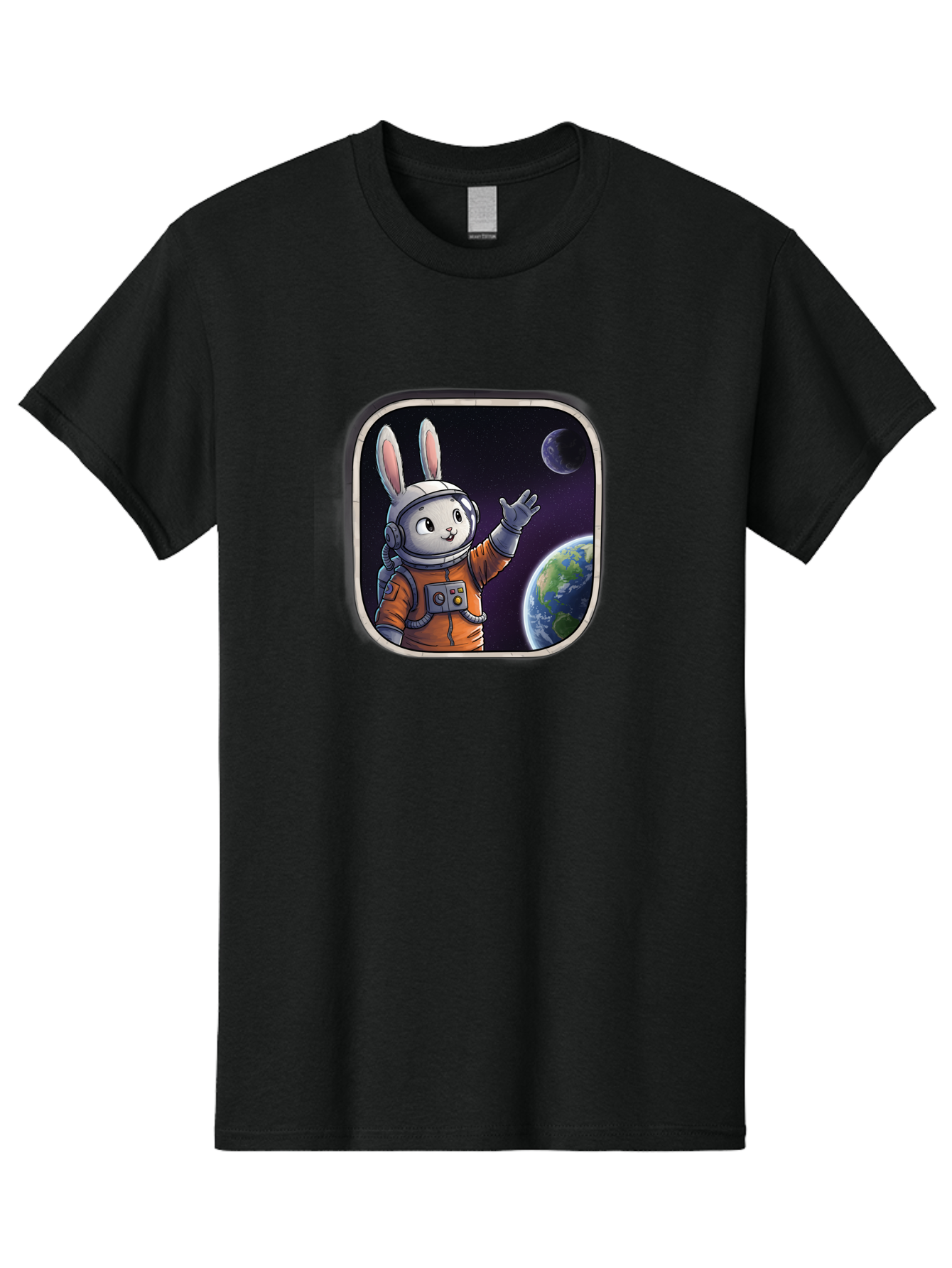 Space-Bunny-8 Men'S Graphic Tee, 100% Cotton, Comfortable Casual Summer Wear, Machine Washable, Vintage Camera, Old Camera, Antique Camera, Black Camera, Classic Photography, Photography Equipment, Nostalgic Device, Film Camera, Camera Art Bai405