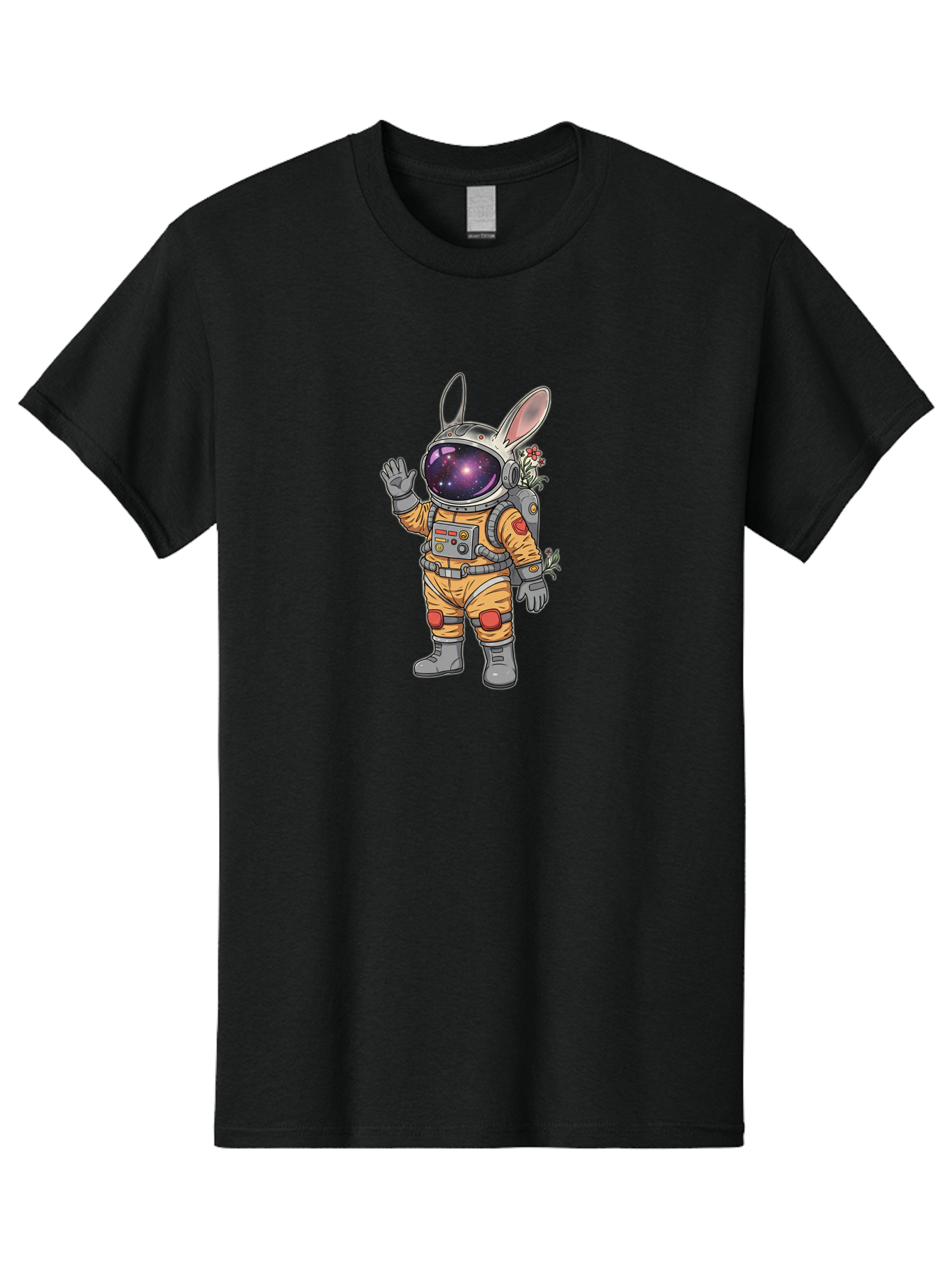 Space-Bunny-Astronaut-1 Men'S Graphic Tee, 100% Cotton, Comfortable Casual Summer Wear, Machine Washable, Vintage Camera, Old Camera, Antique Camera, Black Camera, Classic Photography, Photography Equipment, Nostalgic Device, Film Camera, Bai407