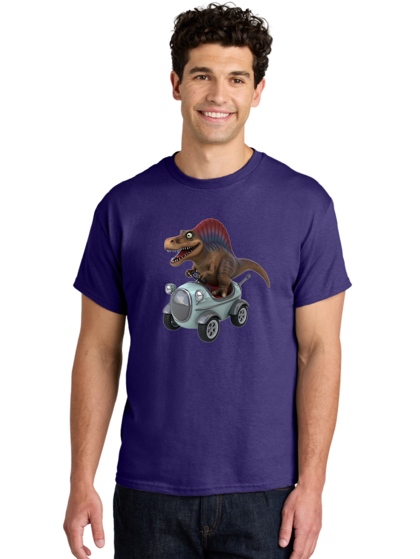Spinosaurus-Driving-A-Car Men'S Graphic Tee, 100% Cotton, Comfortable Casual Summer Wear, Machine Washable, Vintage Camera, Old Camera, Antique Camera, Black Camera, Classic Photography, Photography Equipment, Nostalgic Device, Film Camera, Bai413