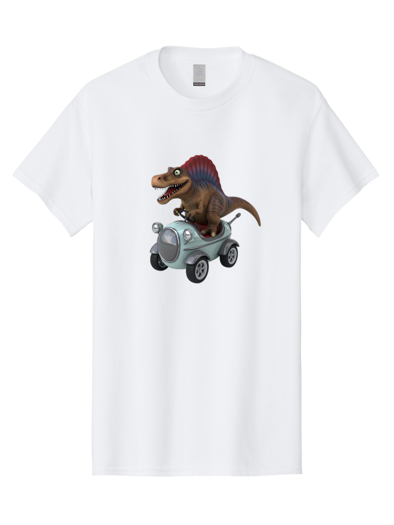 Spinosaurus-Driving-A-Car Men'S Graphic Tee, 100% Cotton, Comfortable Casual Summer Wear, Machine Washable, Vintage Camera, Old Camera, Antique Camera, Black Camera, Classic Photography, Photography Equipment, Nostalgic Device, Film Camera, Bai413