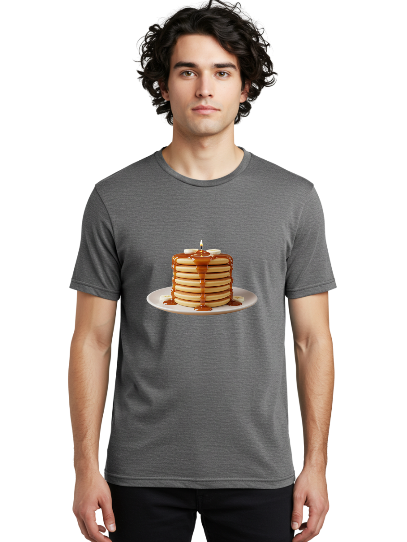 Stack-Of-Pancakes Men'S Graphic Tee, 100% Cotton, Comfortable Casual Summer Wear, Machine Washable, Vintage Camera, Old Camera, Antique Camera, Black Camera, Classic Photography, Photography Equipment, Nostalgic Device, Film Camera, Camera Art Bai415