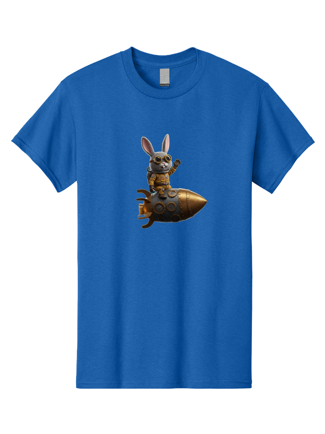 Steampunk-Bunny-Rocket Men'S Graphic Tee, 100% Cotton, Comfortable Casual Summer Wear, Machine Washable, Vintage Camera, Old Camera, Antique Camera, Black Camera, Classic Photography, Photography Equipment, Nostalgic Device, Film Camera, Bai419