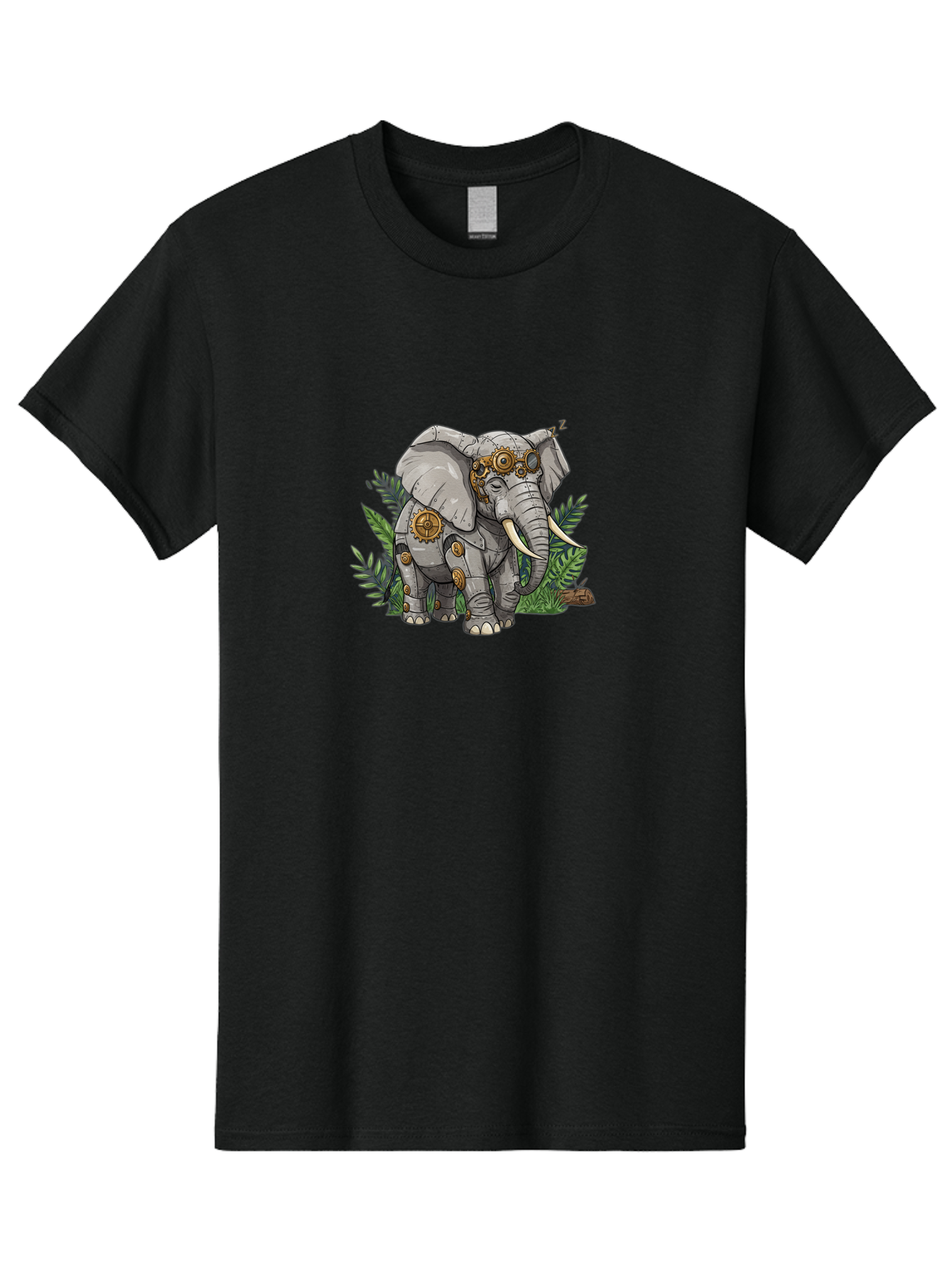 Steampunk-Elephant Men'S Graphic Tee, 100% Cotton, Comfortable Casual Summer Wear, Machine Washable, Vintage Camera, Old Camera, Antique Camera, Black Camera, Classic Photography, Photography Equipment, Nostalgic Device, Film Camera, Bai422