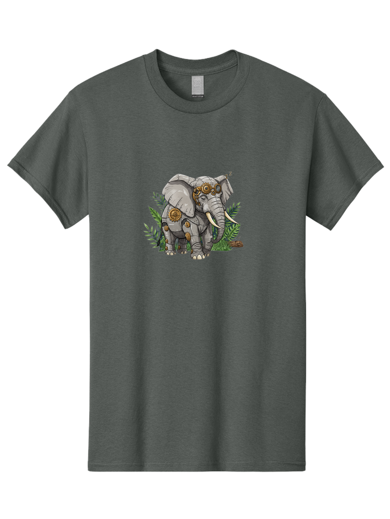 Steampunk-Elephant Men'S Graphic Tee, 100% Cotton, Comfortable Casual Summer Wear, Machine Washable, Vintage Camera, Old Camera, Antique Camera, Black Camera, Classic Photography, Photography Equipment, Nostalgic Device, Film Camera, Bai422