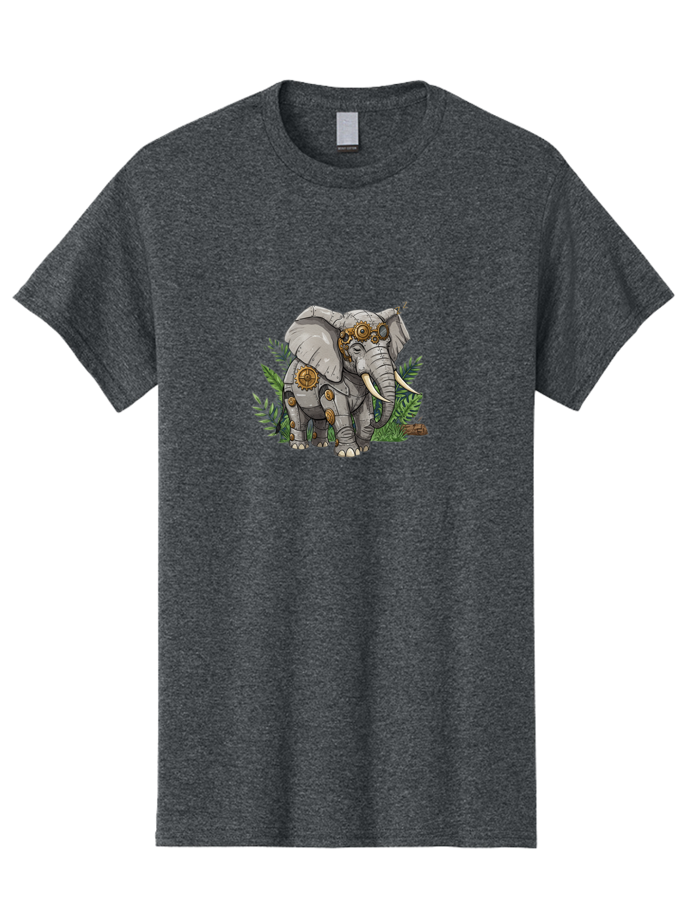 Steampunk-Elephant Men'S Graphic Tee, 100% Cotton, Comfortable Casual Summer Wear, Machine Washable, Vintage Camera, Old Camera, Antique Camera, Black Camera, Classic Photography, Photography Equipment, Nostalgic Device, Film Camera, Bai422