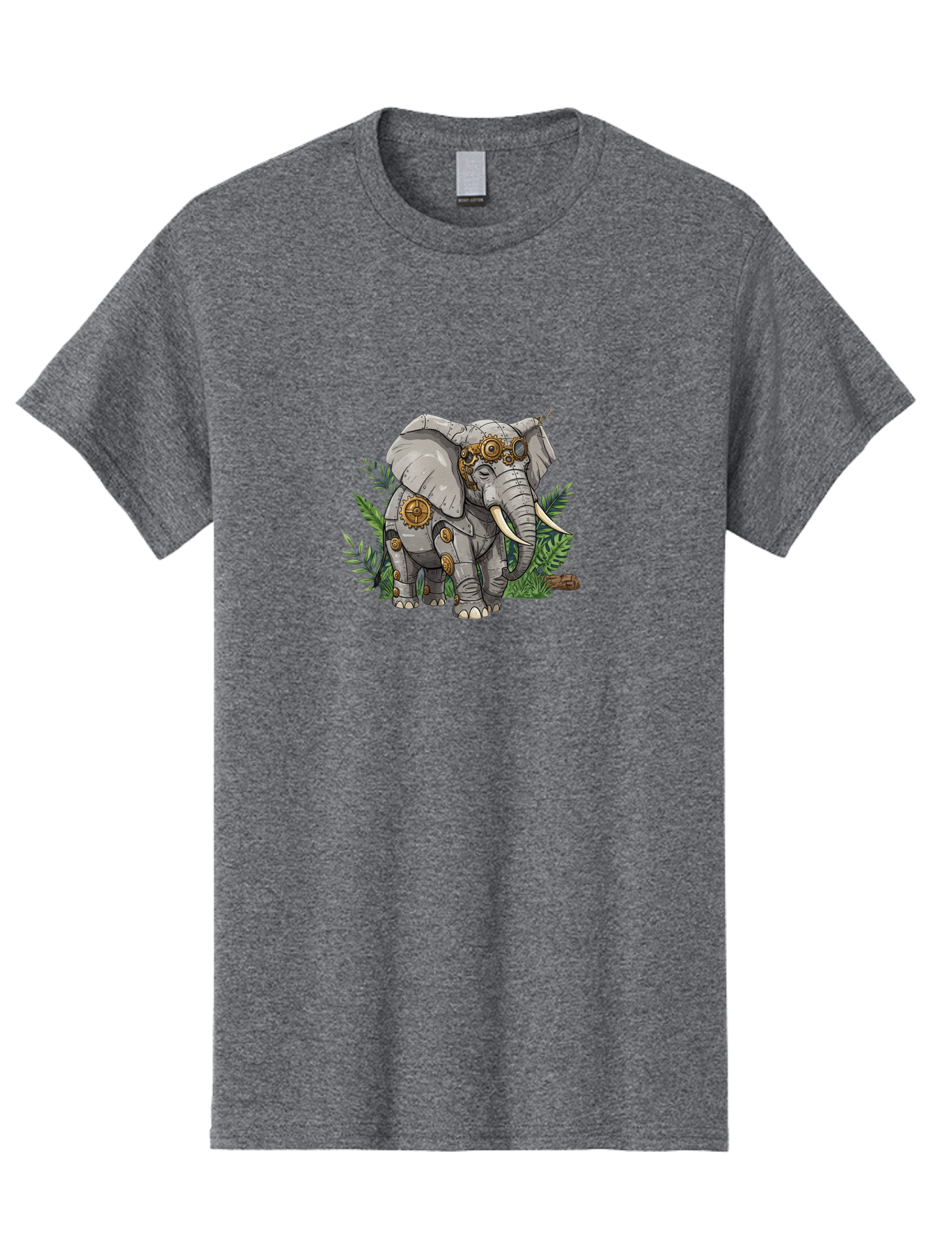 Steampunk-Elephant Men'S Graphic Tee, 100% Cotton, Comfortable Casual Summer Wear, Machine Washable, Vintage Camera, Old Camera, Antique Camera, Black Camera, Classic Photography, Photography Equipment, Nostalgic Device, Film Camera, Bai422
