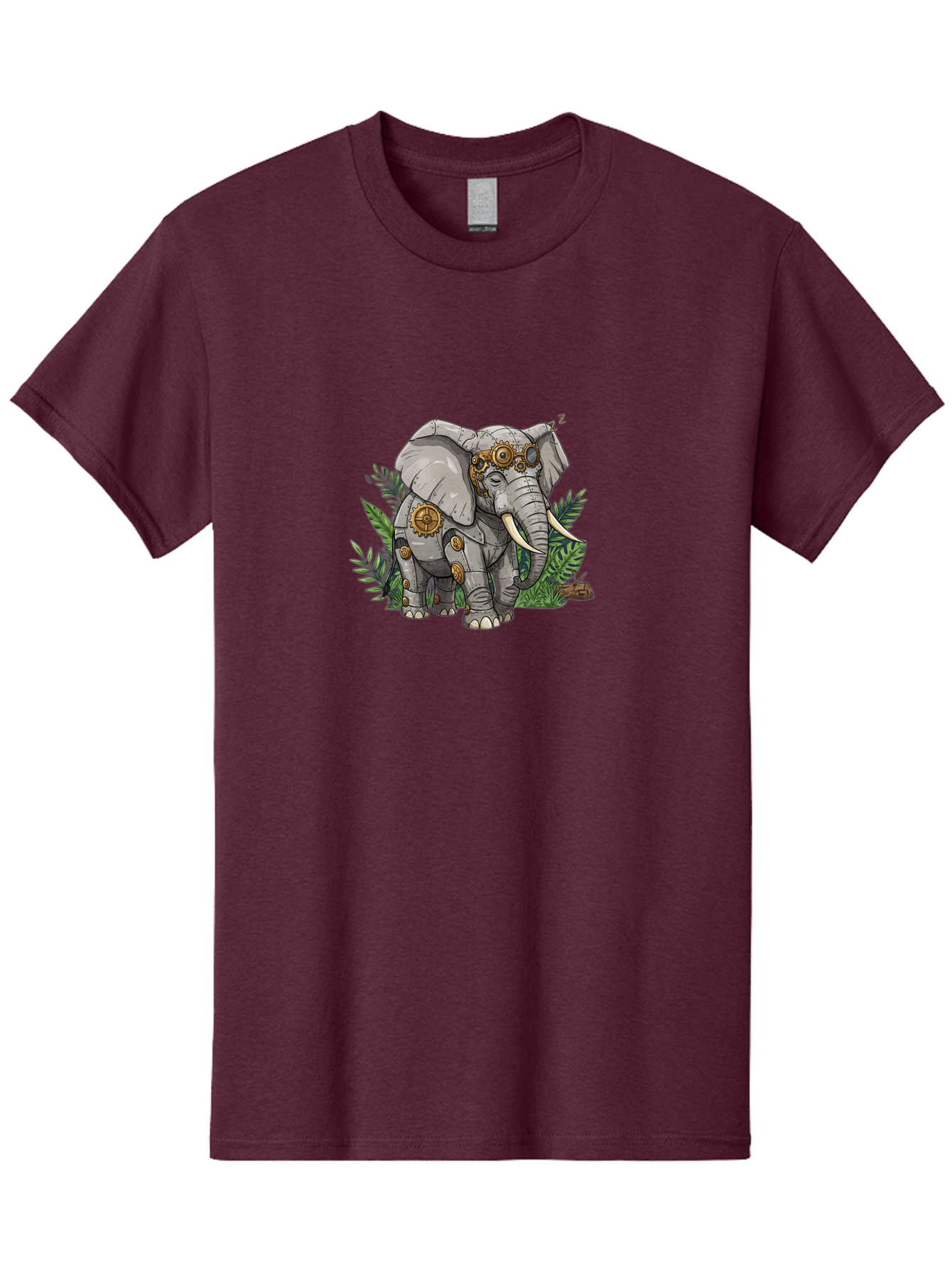 Steampunk-Elephant Men'S Graphic Tee, 100% Cotton, Comfortable Casual Summer Wear, Machine Washable, Vintage Camera, Old Camera, Antique Camera, Black Camera, Classic Photography, Photography Equipment, Nostalgic Device, Film Camera, Bai422