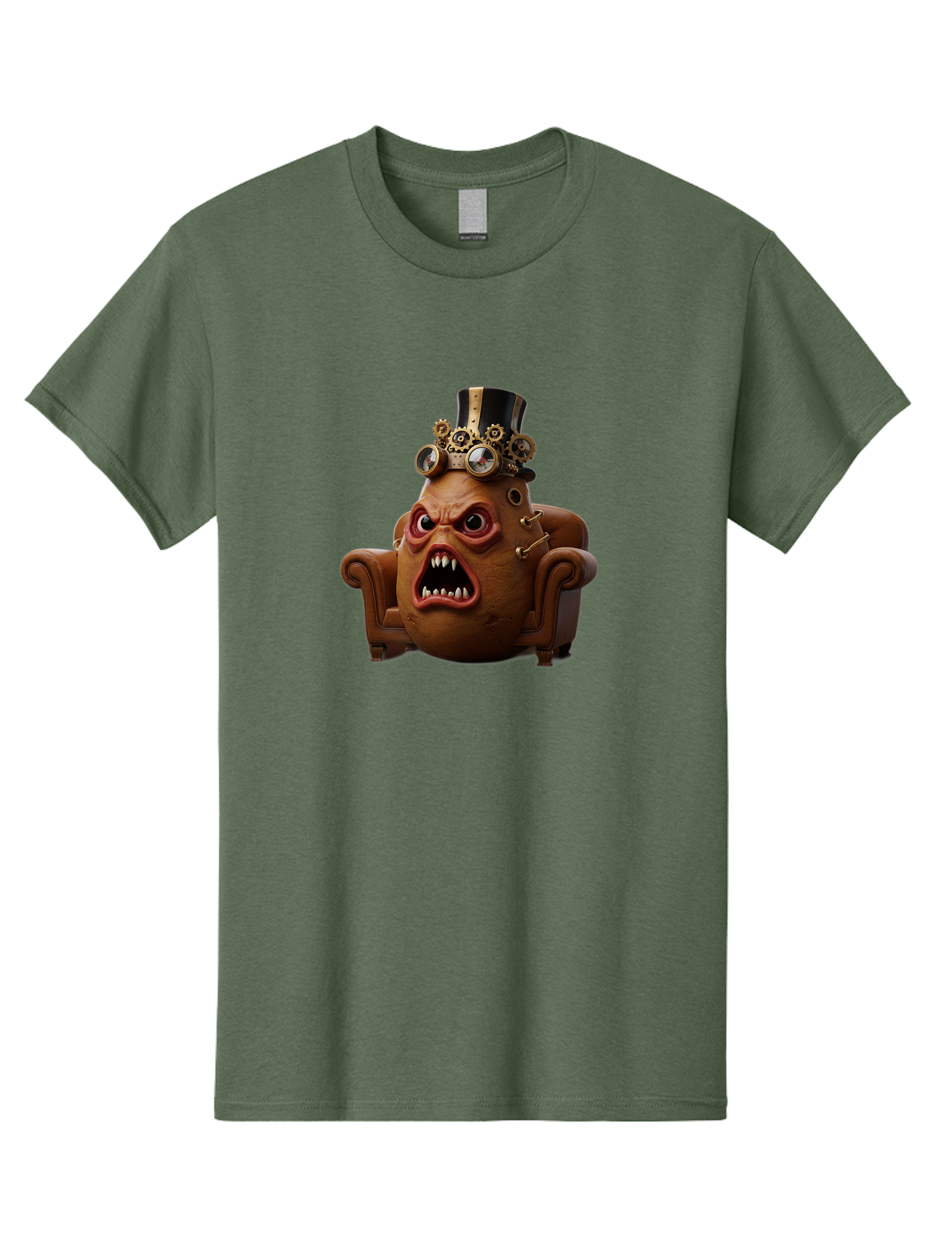 Steampunk-Potato Men'S Graphic Tee, 100% Cotton, Comfortable Casual Summer Wear, Machine Washable, Vintage Camera, Old Camera, Antique Camera, Black Camera, Classic Photography, Photography Equipment, Nostalgic Device, Film Camera, Camera Art Bai424