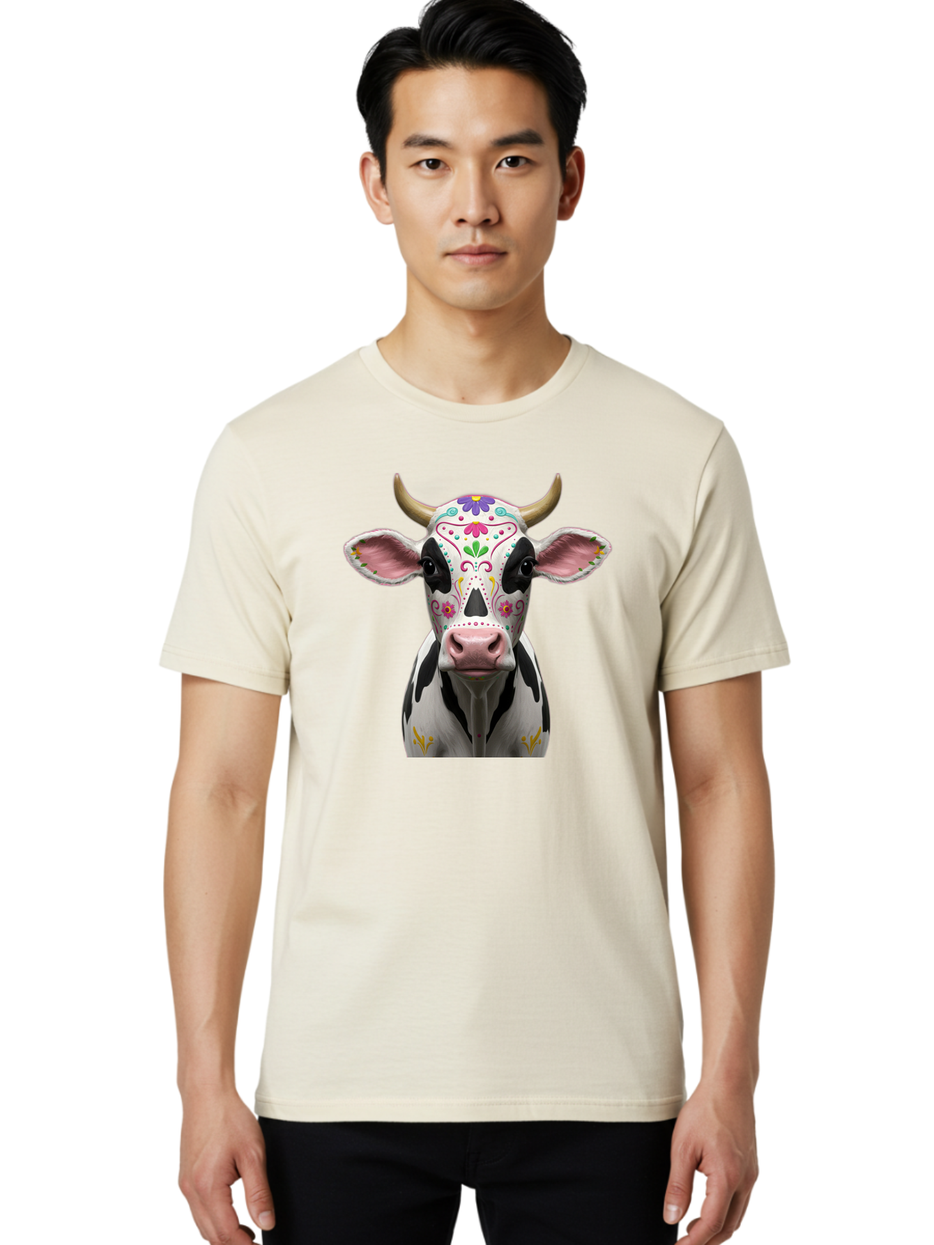 Sugar-Skull-Cow Men'S Graphic Tee, 100% Cotton, Comfortable Casual Summer Wear, Machine Washable, Vintage Camera, Old Camera, Antique Camera, Black Camera, Classic Photography, Photography Equipment, Nostalgic Device, Film Camera, Camera Art Bai429