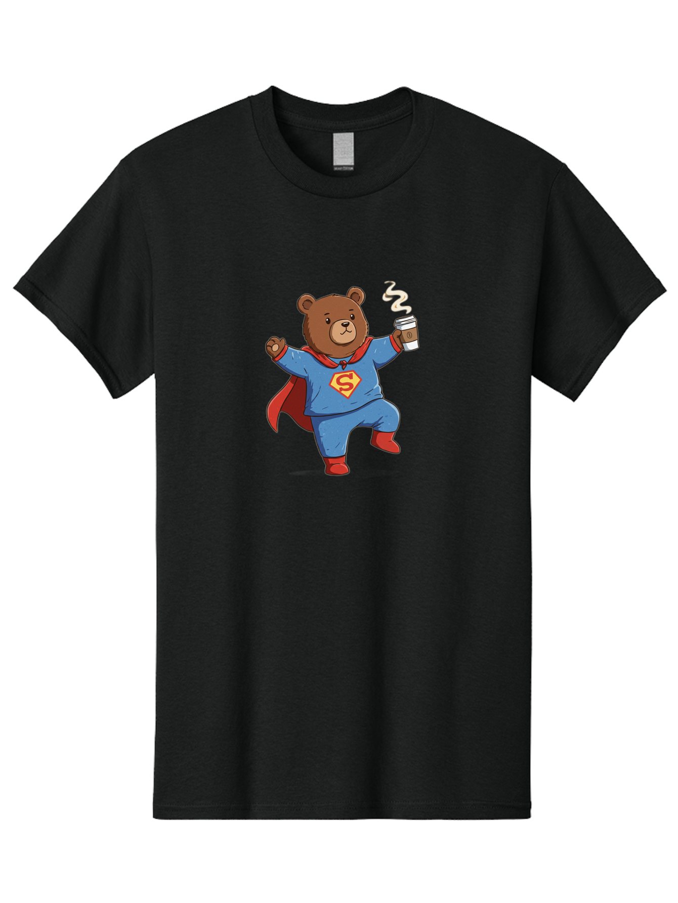 Super-Bear Men'S Graphic Tee, 100% Cotton, Comfortable Casual Summer Wear, Machine Washable, Vintage Camera, Old Camera, Antique Camera, Black Camera, Classic Photography, Photography Equipment, Nostalgic Device, Film Camera, Camera Art Bai432