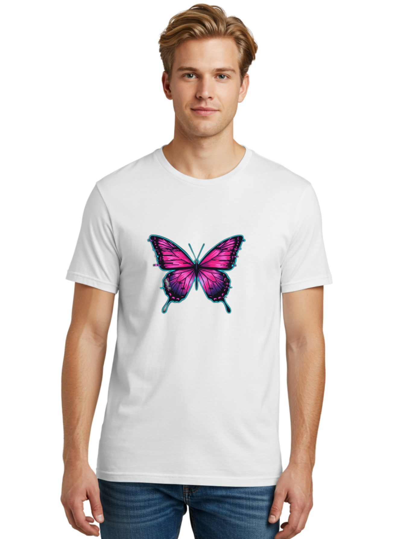 Swallowtail-Butterfly Men'S Graphic Tee, 100% Cotton, Comfortable Casual Summer Wear, Machine Washable, Vintage Camera, Old Camera, Antique Camera, Black Camera, Classic Photography, Photography Equipment, Nostalgic Device, Film Camera, Bai434