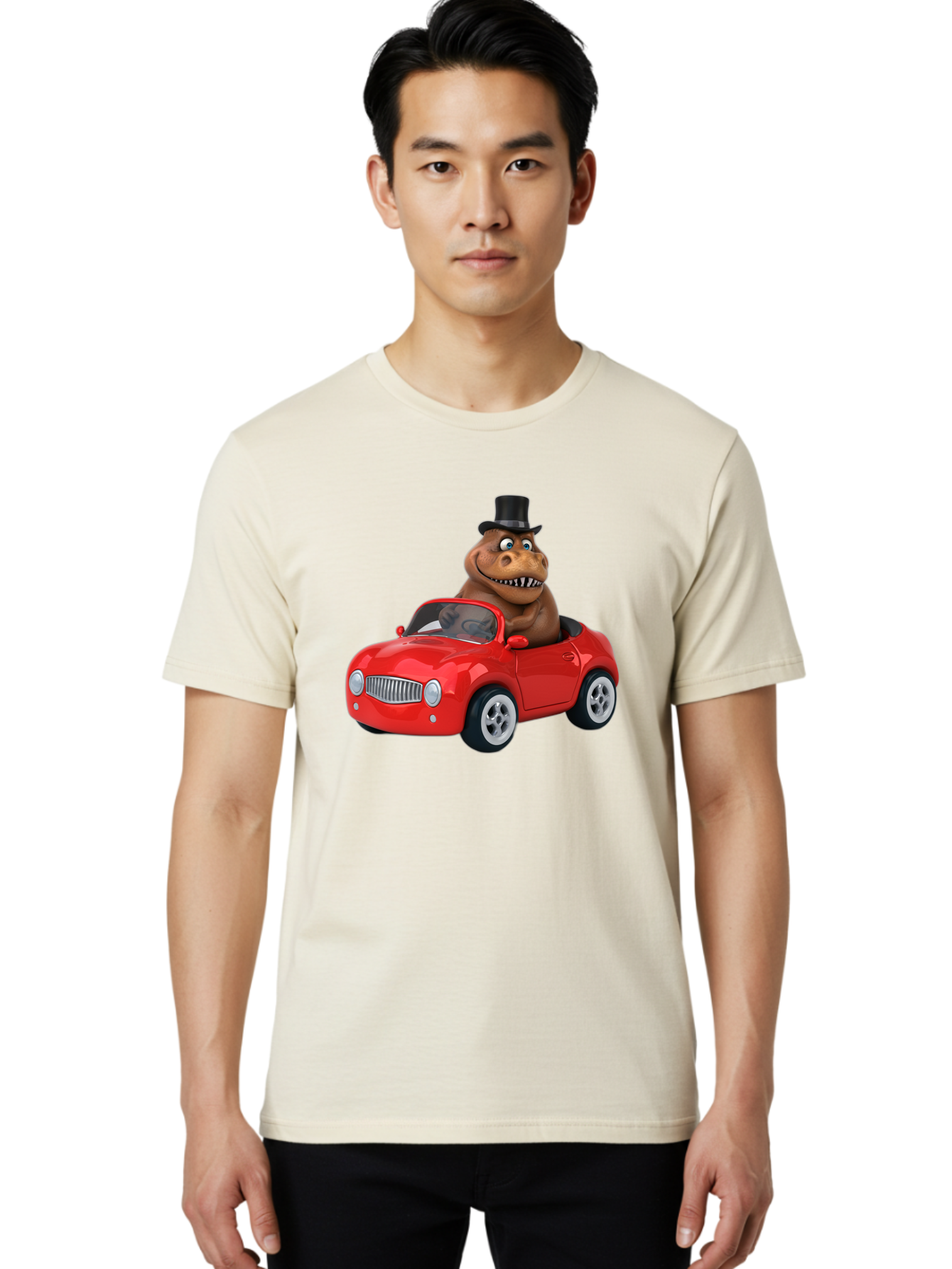 T-Rex-In-Convertible Men'S Graphic Tee, 100% Cotton, Comfortable Casual Summer Wear, Machine Washable, Vintage Camera, Old Camera, Antique Camera, Black Camera, Classic Photography, Photography Equipment, Nostalgic Device, Film Camera, Bai437