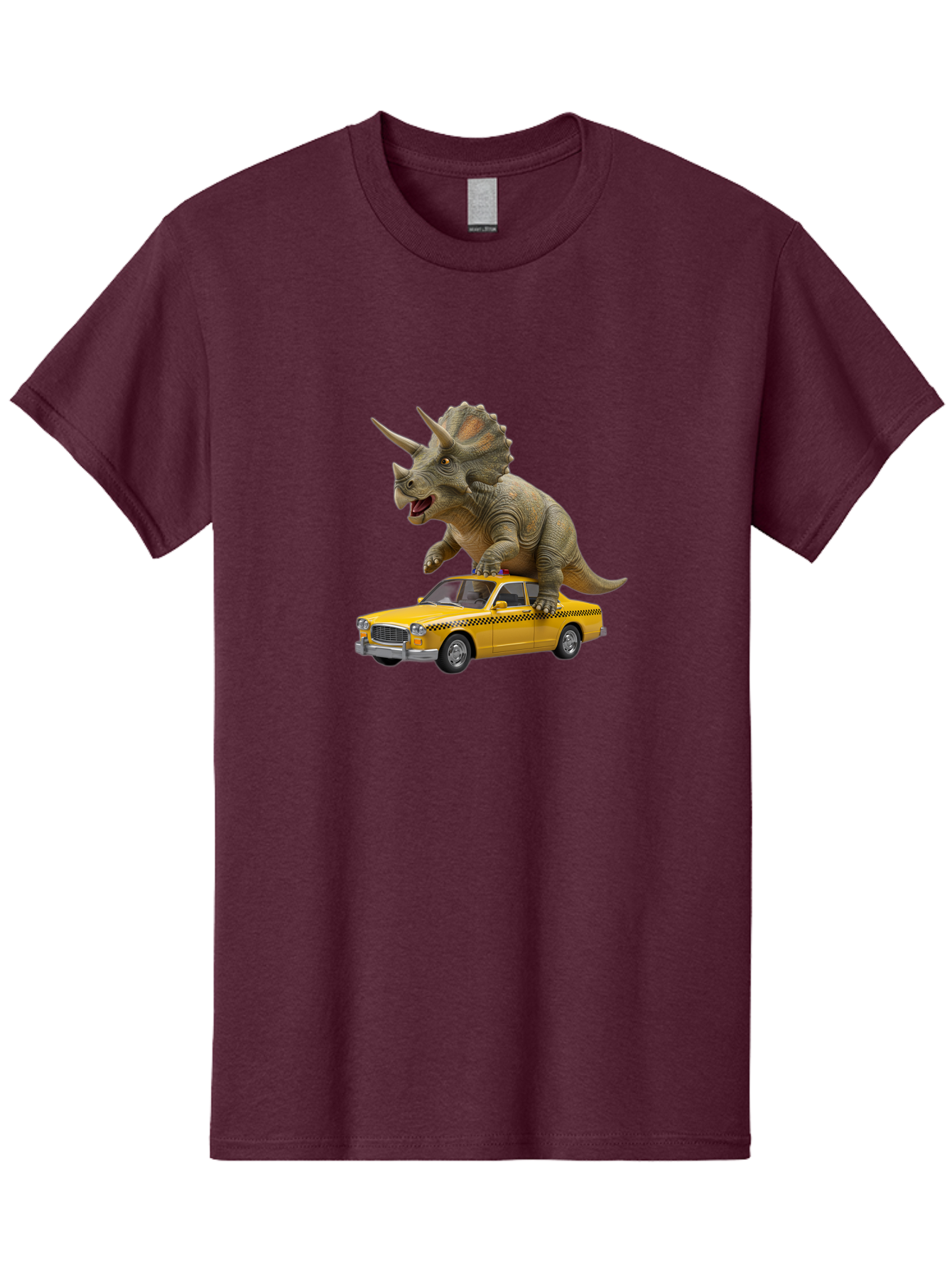 T-Rex-On-Taxi Men'S Graphic Tee, 100% Cotton, Comfortable Casual Summer Wear, Machine Washable, Vintage Camera, Old Camera, Antique Camera, Black Camera, Classic Photography, Photography Equipment, Nostalgic Device, Film Camera, Camera Art Bai440