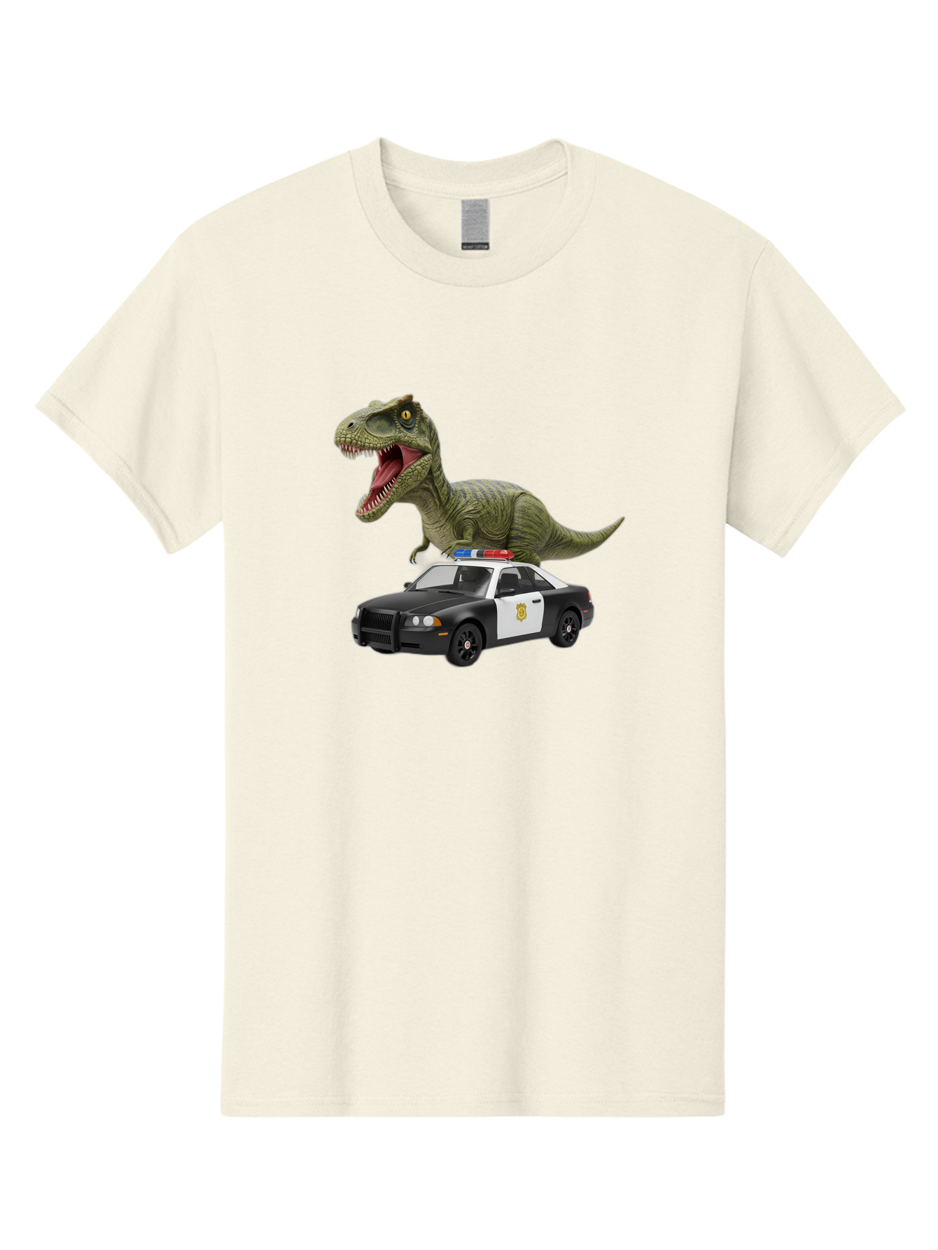 T-Rex-Police-Car Men'S Graphic Tee, 100% Cotton, Comfortable Casual Summer Wear, Machine Washable, Vintage Camera, Old Camera, Antique Camera, Black Camera, Classic Photography, Photography Equipment, Nostalgic Device, Film Camera, Camera Art Bai441