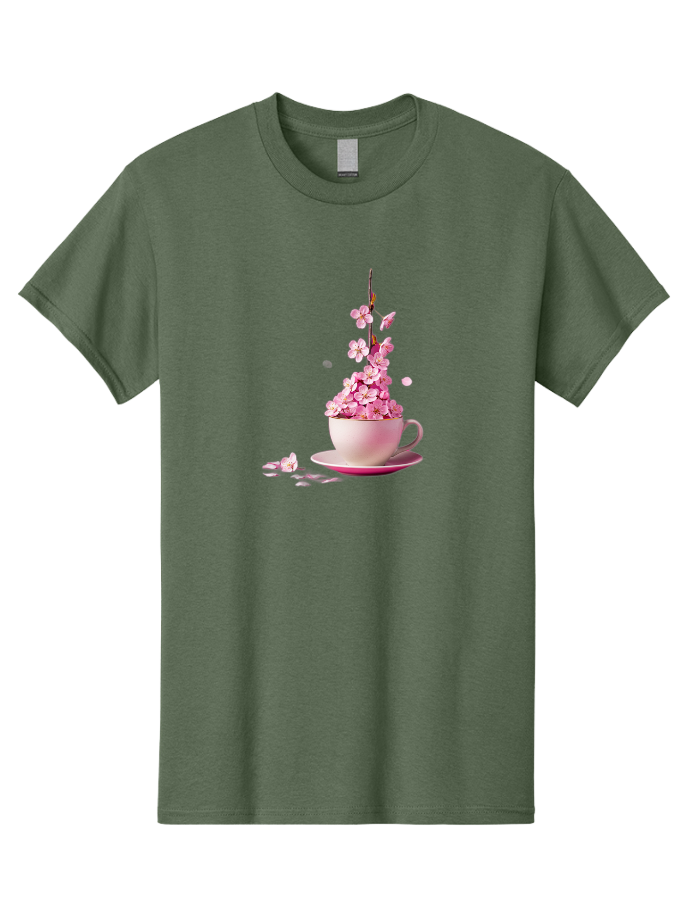 Tea-Cup-With-Flowers Men'S Graphic Tee, 100% Cotton, Comfortable Casual Summer Wear, Machine Washable, Vintage Camera, Old Camera, Antique Camera, Black Camera, Classic Photography, Photography Equipment, Nostalgic Device, Film Camera, Bai449