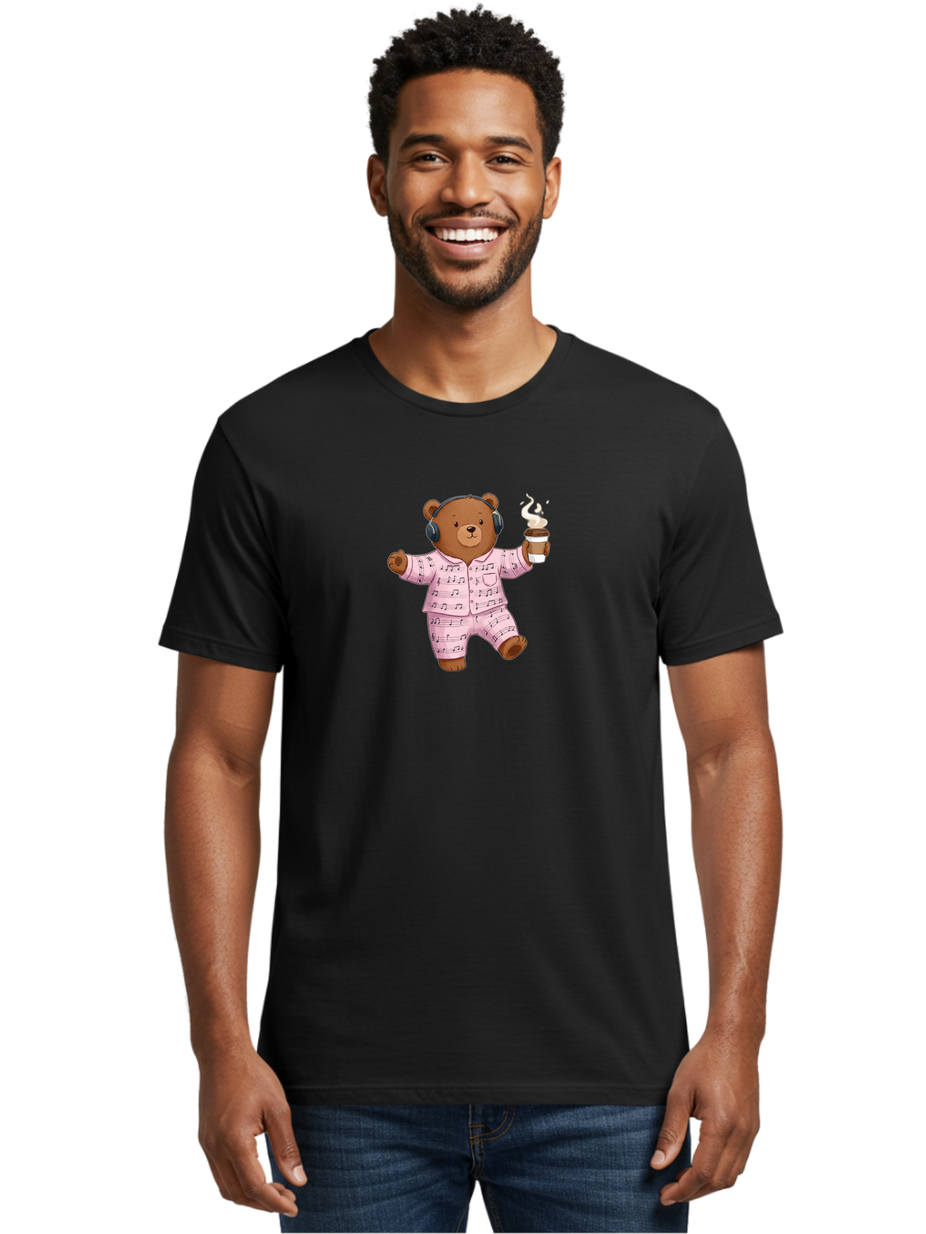 Teddy-Bear-Music-Lover Men'S Graphic Tee, 100% Cotton, Comfortable Casual Summer Wear, Machine Washable, Vintage Camera, Old Camera, Antique Camera, Black Camera, Classic Photography, Photography Equipment, Nostalgic Device, Film Camera, Bai467