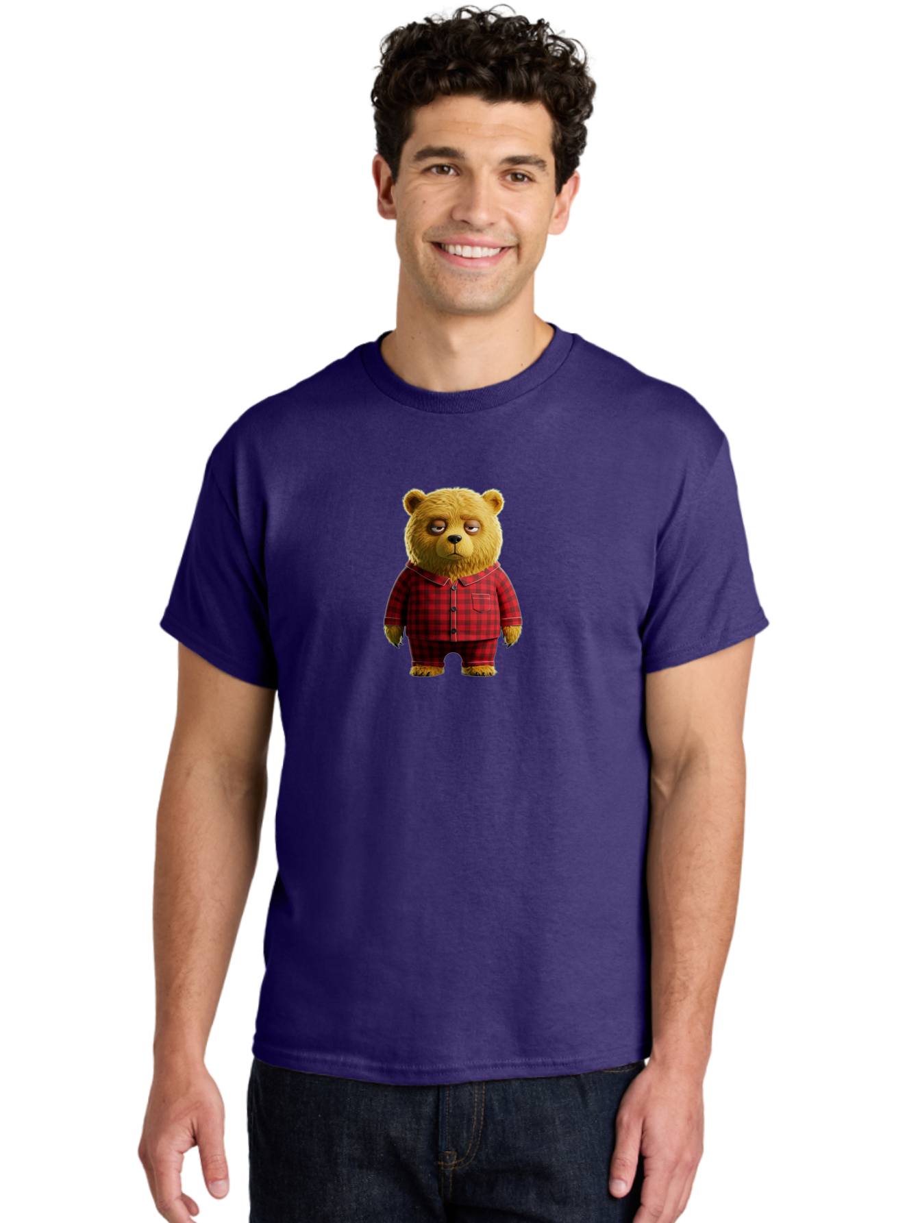 Teddy-In-Pajamas-1 Men'S Graphic Tee, 100% Cotton, Comfortable Casual Summer Wear, Machine Washable, Vintage Camera, Old Camera, Antique Camera, Black Camera, Classic Photography, Photography Equipment, Nostalgic Device, Film Camera, Bai473