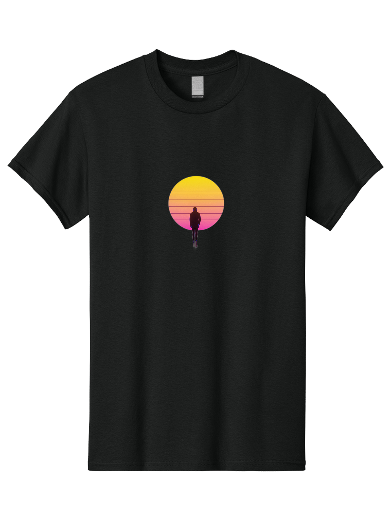 Vaporwave-Silhouette Men'S Graphic Tee, 100% Cotton, Comfortable Casual Summer Wear, Machine Washable, Vintage Camera, Old Camera, Antique Camera, Black Camera, Classic Photography, Photography Equipment, Nostalgic Device, Film Camera, Bai493