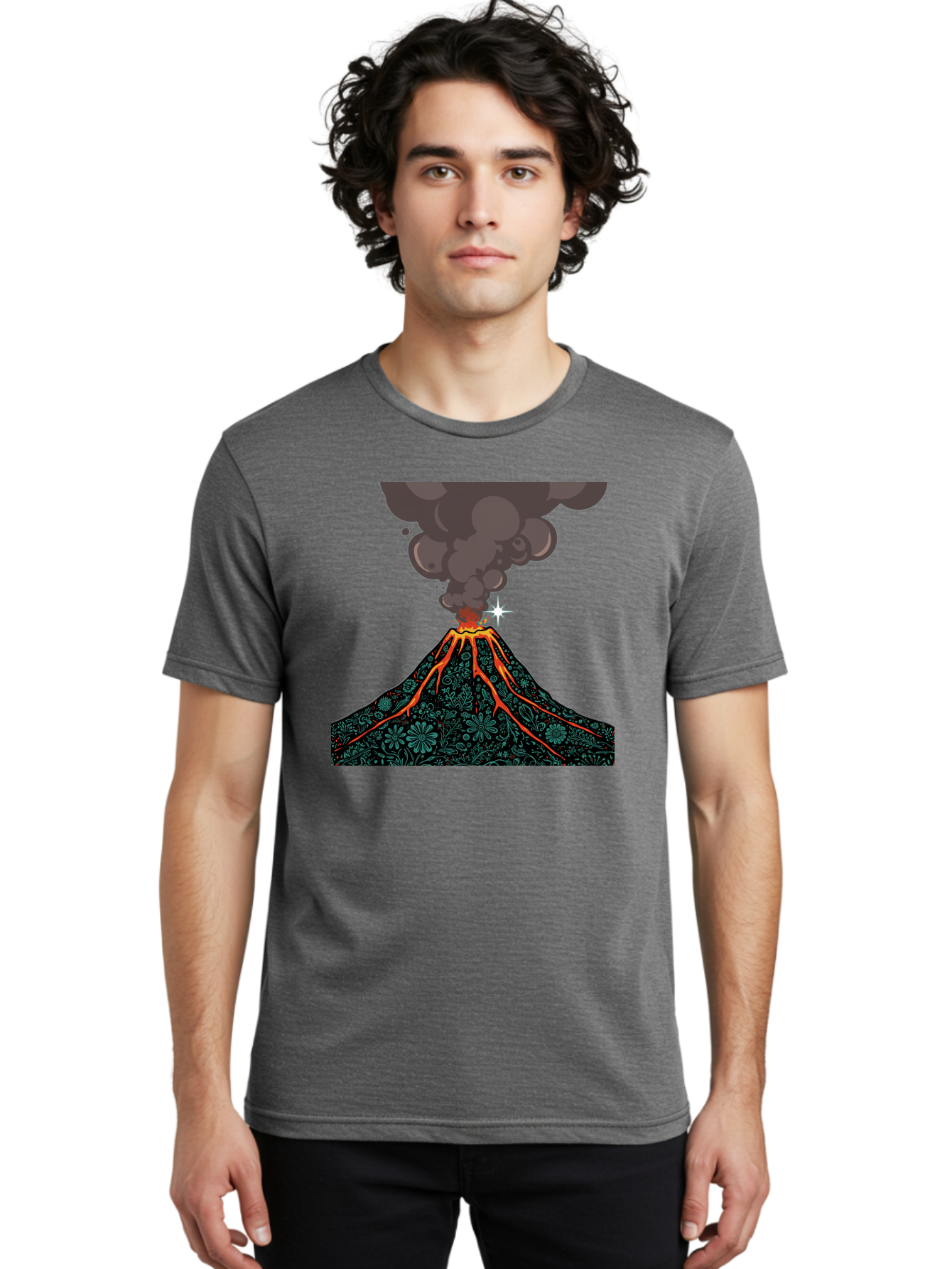 Volcano-4 Men'S Graphic Tee, 100% Cotton, Comfortable Casual Summer Wear, Machine Washable, Vintage Camera, Old Camera, Antique Camera, Black Camera, Classic Photography, Photography Equipment, Nostalgic Device, Film Camera, Camera Art Bai500