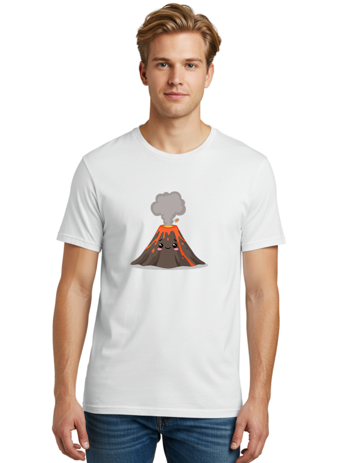 Volcano-Character-4 Men'S Graphic Tee, 100% Cotton, Comfortable Casual Summer Wear, Machine Washable, Vintage Camera, Old Camera, Antique Camera, Black Camera, Classic Photography, Photography Equipment, Nostalgic Device, Film Camera, Bai510