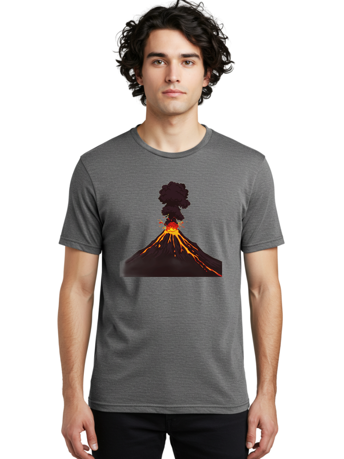 Volcano-Erupting-13 Men'S Graphic Tee, 100% Cotton, Comfortable Casual Summer Wear, Machine Washable, Vintage Camera, Old Camera, Antique Camera, Black Camera, Classic Photography, Photography Equipment, Nostalgic Device, Film Camera, Bai522