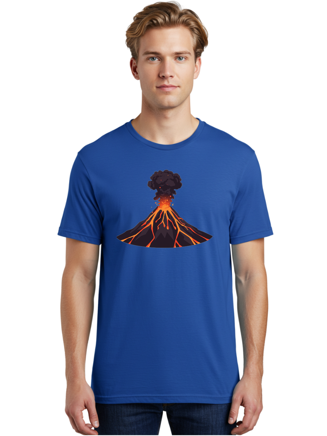 Volcano-Erupting-16 Men'S Graphic Tee, 100% Cotton, Comfortable Casual Summer Wear, Machine Washable, Vintage Camera, Old Camera, Antique Camera, Black Camera, Classic Photography, Photography Equipment, Nostalgic Device, Film Camera, Bai525