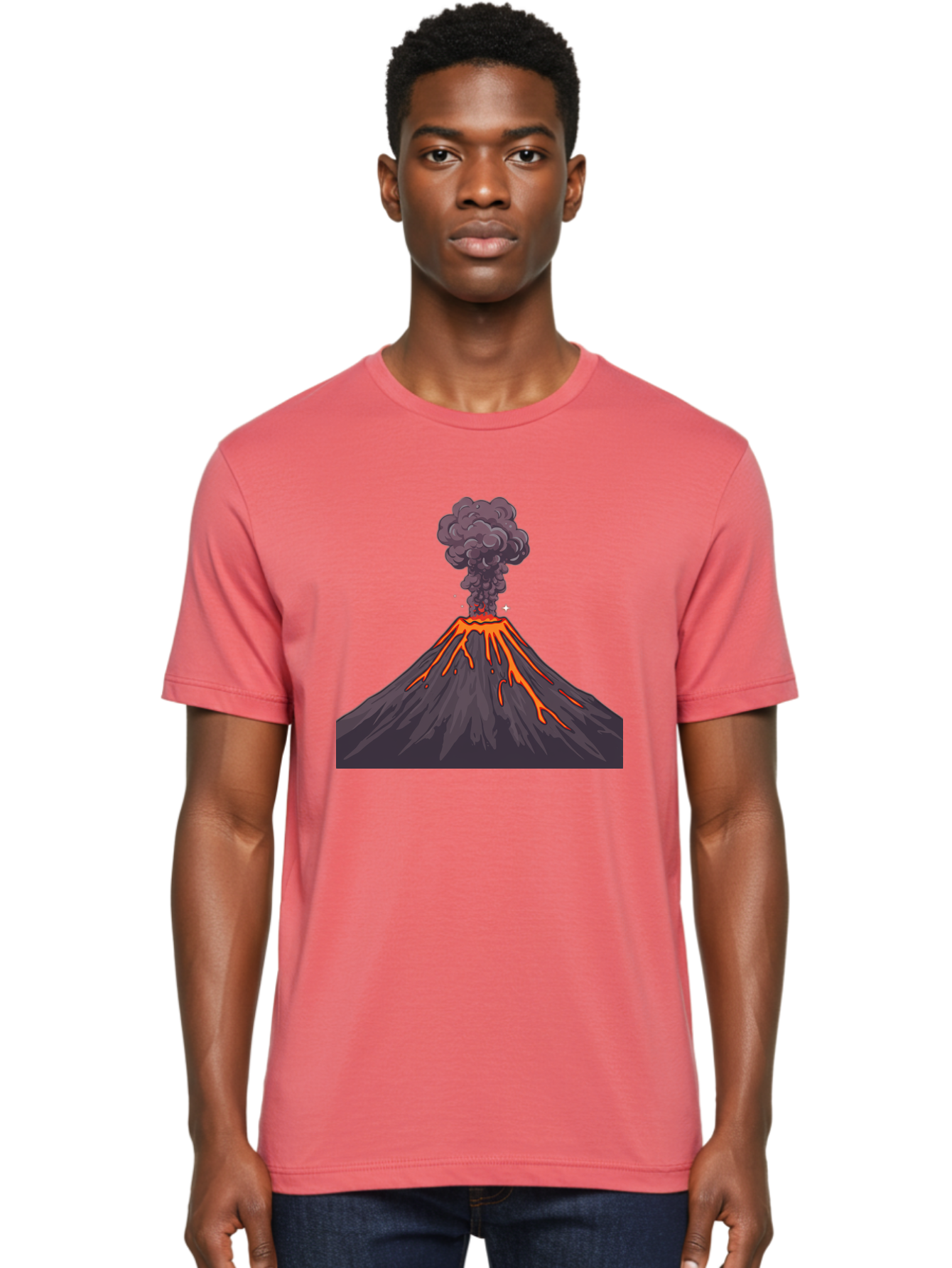 Volcano-Erupting-3 Men'S Graphic Tee, 100% Cotton, Comfortable Casual Summer Wear, Machine Washable, Vintage Camera, Old Camera, Antique Camera, Black Camera, Classic Photography, Photography Equipment, Nostalgic Device, Film Camera, Bai529