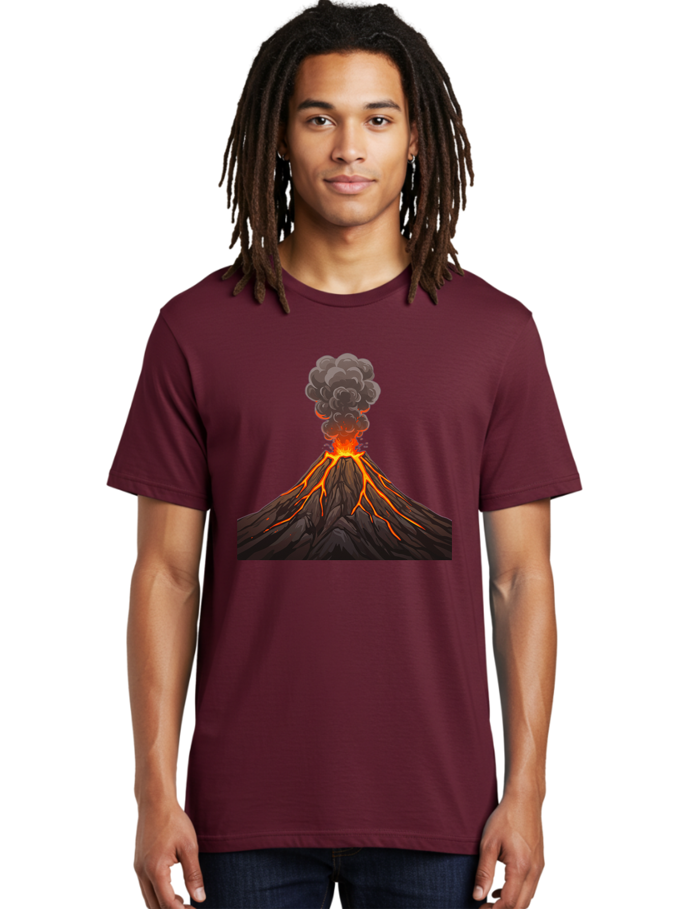 Volcano-Erupting-4 Men'S Graphic Tee, 100% Cotton, Comfortable Casual Summer Wear, Machine Washable, Vintage Camera, Old Camera, Antique Camera, Black Camera, Classic Photography, Photography Equipment, Nostalgic Device, Film Camera, Bai530