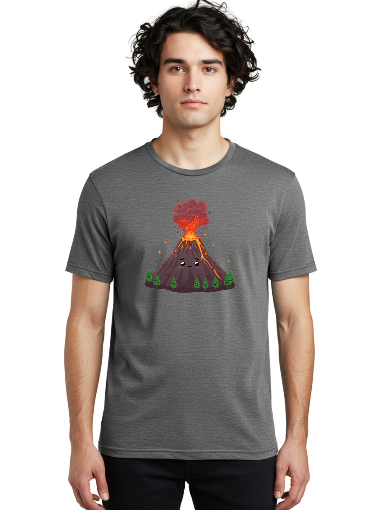 Volcano-Erupting-8 Men'S Graphic Tee, 100% Cotton, Comfortable Casual Summer Wear, Machine Washable, Vintage Camera, Old Camera, Antique Camera, Black Camera, Classic Photography, Photography Equipment, Nostalgic Device, Film Camera, Bai534