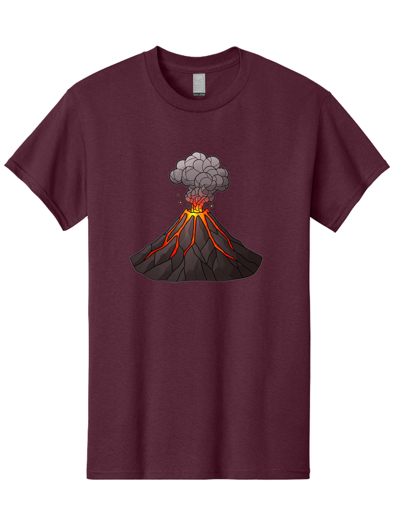 Volcano-Eruption-1 Men'S Graphic Tee, 100% Cotton, Comfortable Casual Summer Wear, Machine Washable, Vintage Camera, Old Camera, Antique Camera, Black Camera, Classic Photography, Photography Equipment, Nostalgic Device, Film Camera, Bai537