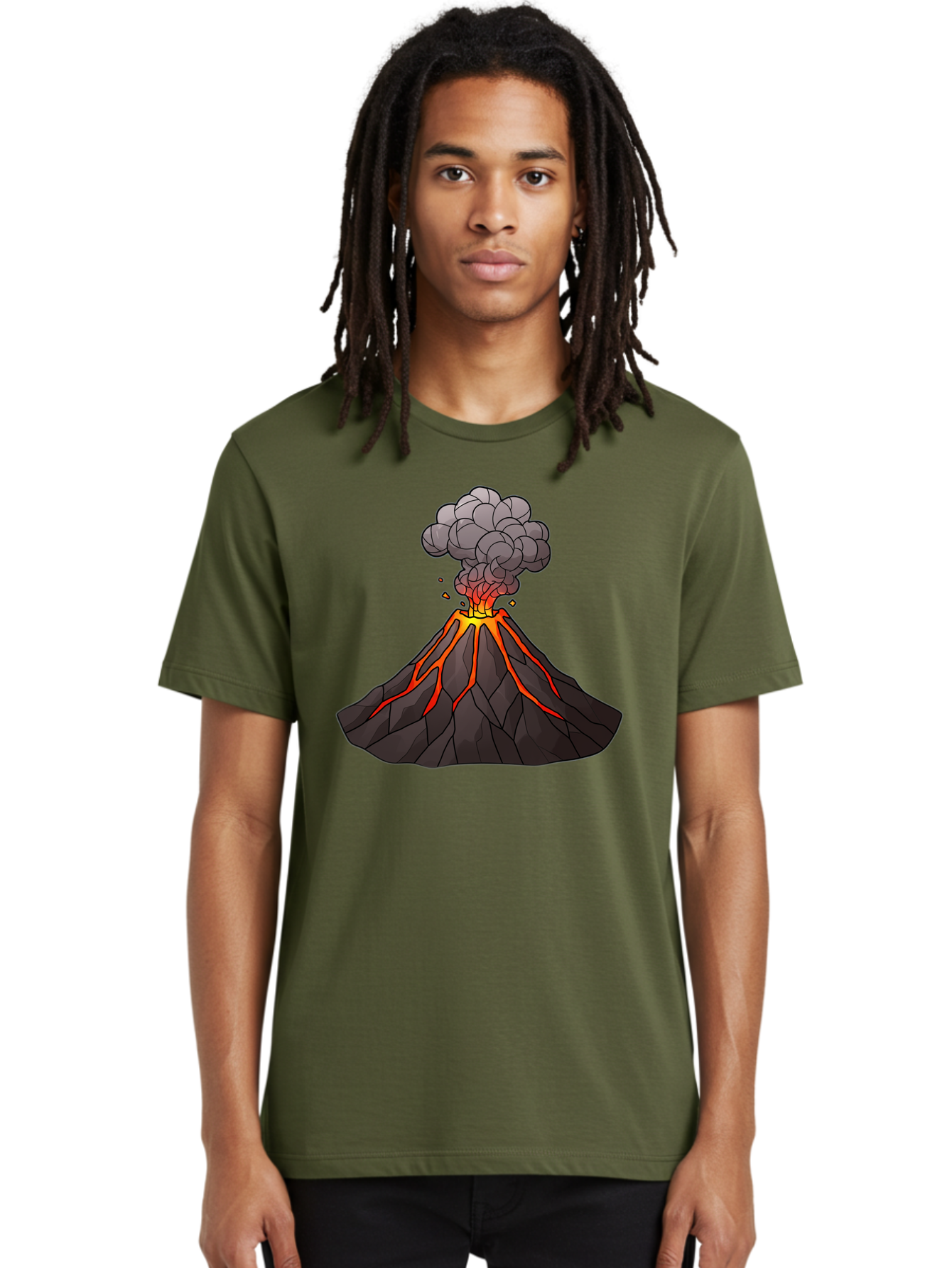 Volcano-Eruption-1 Men'S Graphic Tee, 100% Cotton, Comfortable Casual Summer Wear, Machine Washable, Vintage Camera, Old Camera, Antique Camera, Black Camera, Classic Photography, Photography Equipment, Nostalgic Device, Film Camera, Bai537