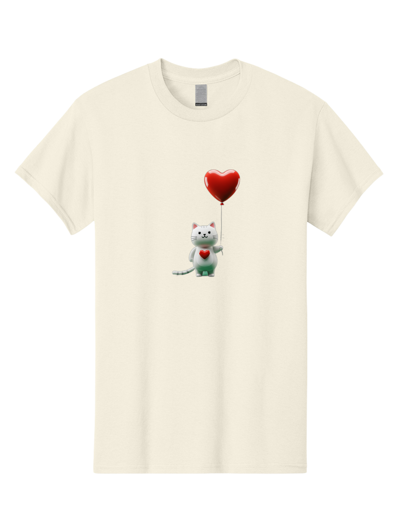 White-Cat-With-Heart-Balloon Men'S Graphic Tee, 100% Cotton, Comfortable Casual Summer Wear, Machine Washable, Vintage Camera, Old Camera, Antique Camera, Black Camera, Classic Photography, Photography Equipment, Nostalgic Device, Film Camera, Bai557