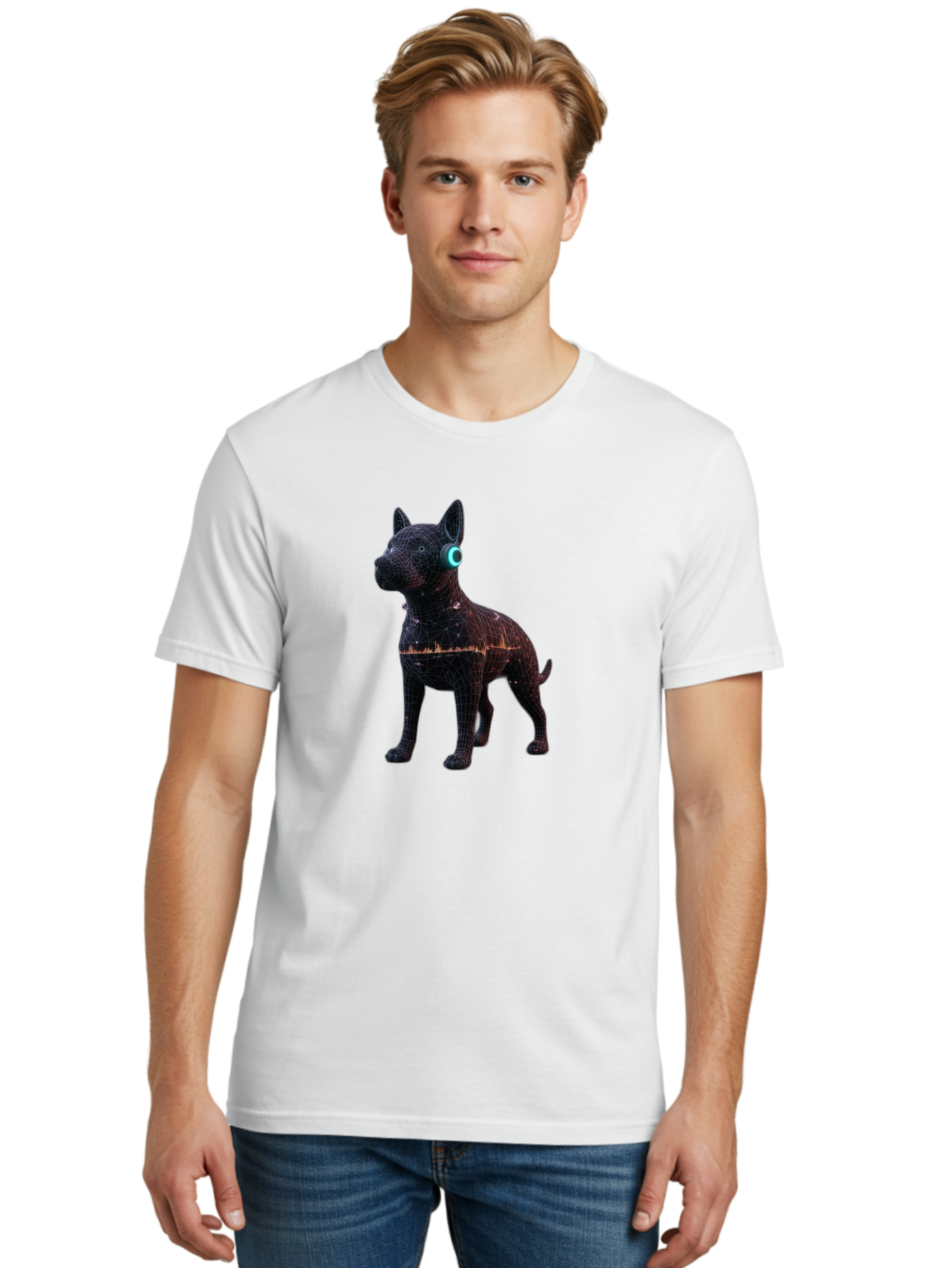 Wireframe-Dog Men'S Graphic Tee, 100% Cotton, Comfortable Casual Summer Wear, Machine Washable, Vintage Camera, Old Camera, Antique Camera, Black Camera, Classic Photography, Photography Equipment, Nostalgic Device, Film Camera, Camera Art Bai560