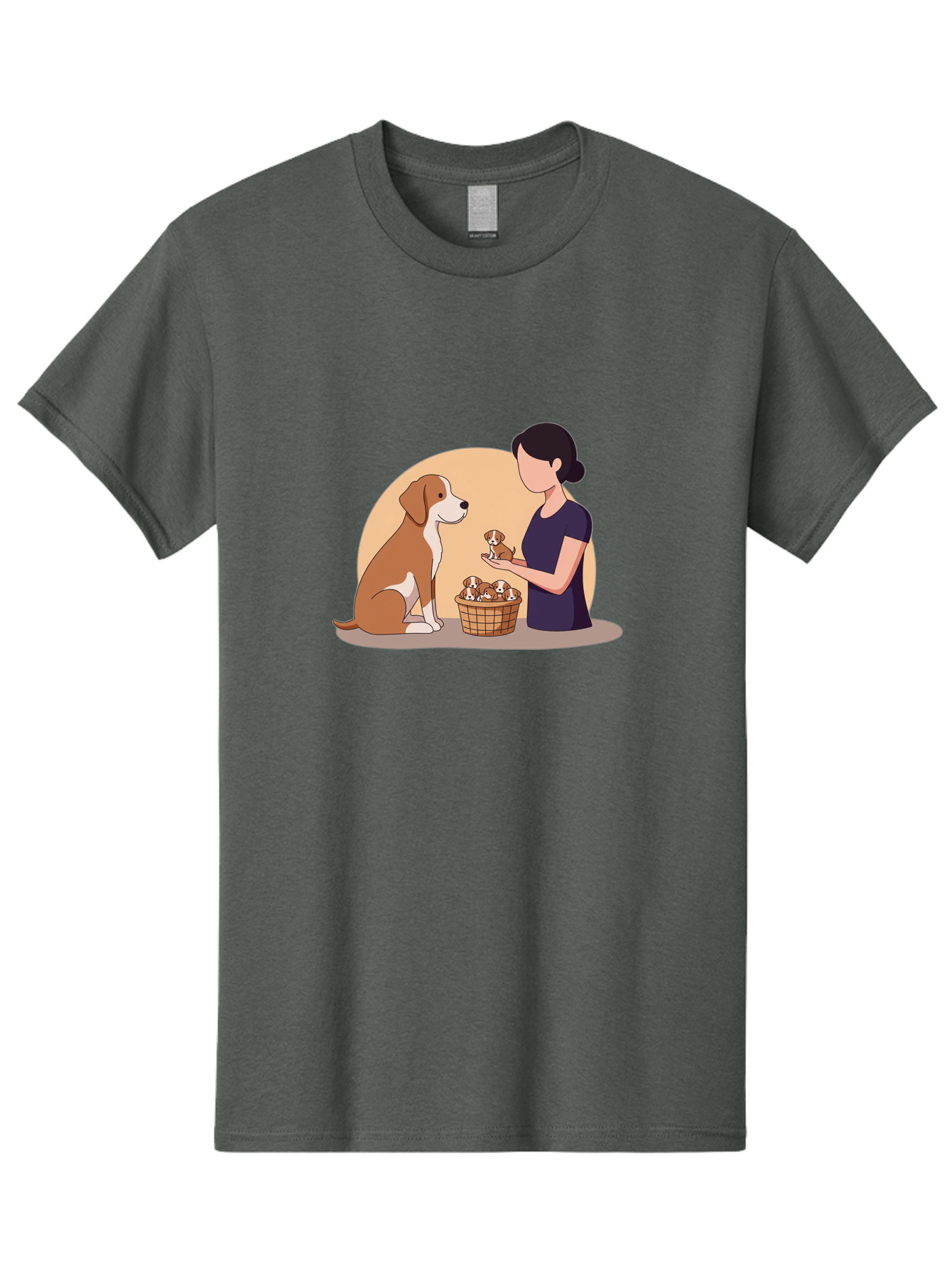 Woman-With-Dog-And-Puppies Men'S Graphic Tee, 100% Cotton, Comfortable Casual Summer Wear, Machine Washable, Vintage Camera, Old Camera, Antique Camera, Black Camera, Classic Photography, Photography Equipment, Nostalgic Device, Film Camera, Bai563