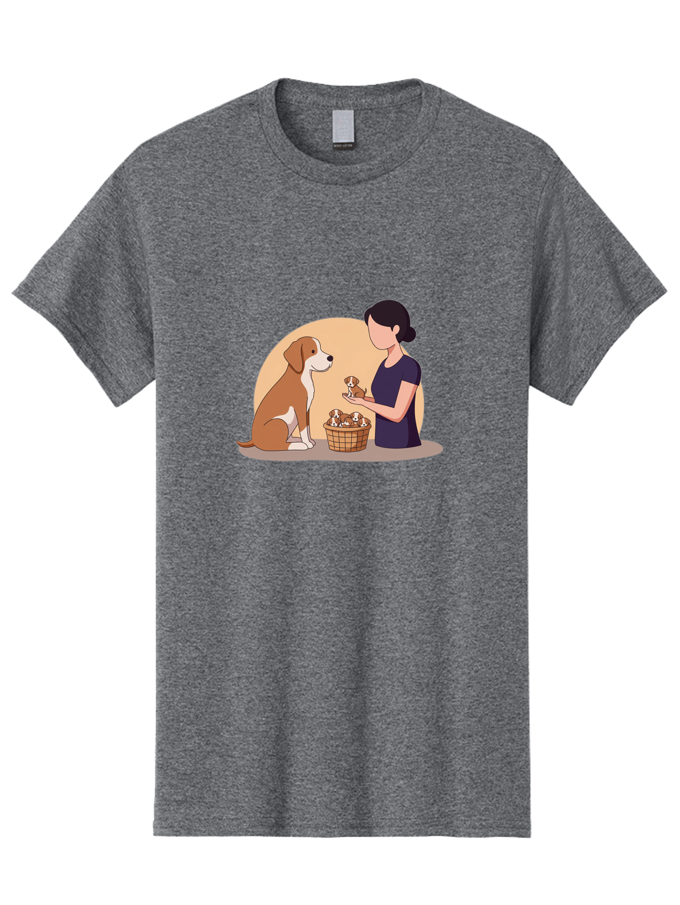 Woman-With-Dog-And-Puppies Men'S Graphic Tee, 100% Cotton, Comfortable Casual Summer Wear, Machine Washable, Vintage Camera, Old Camera, Antique Camera, Black Camera, Classic Photography, Photography Equipment, Nostalgic Device, Film Camera, Bai563