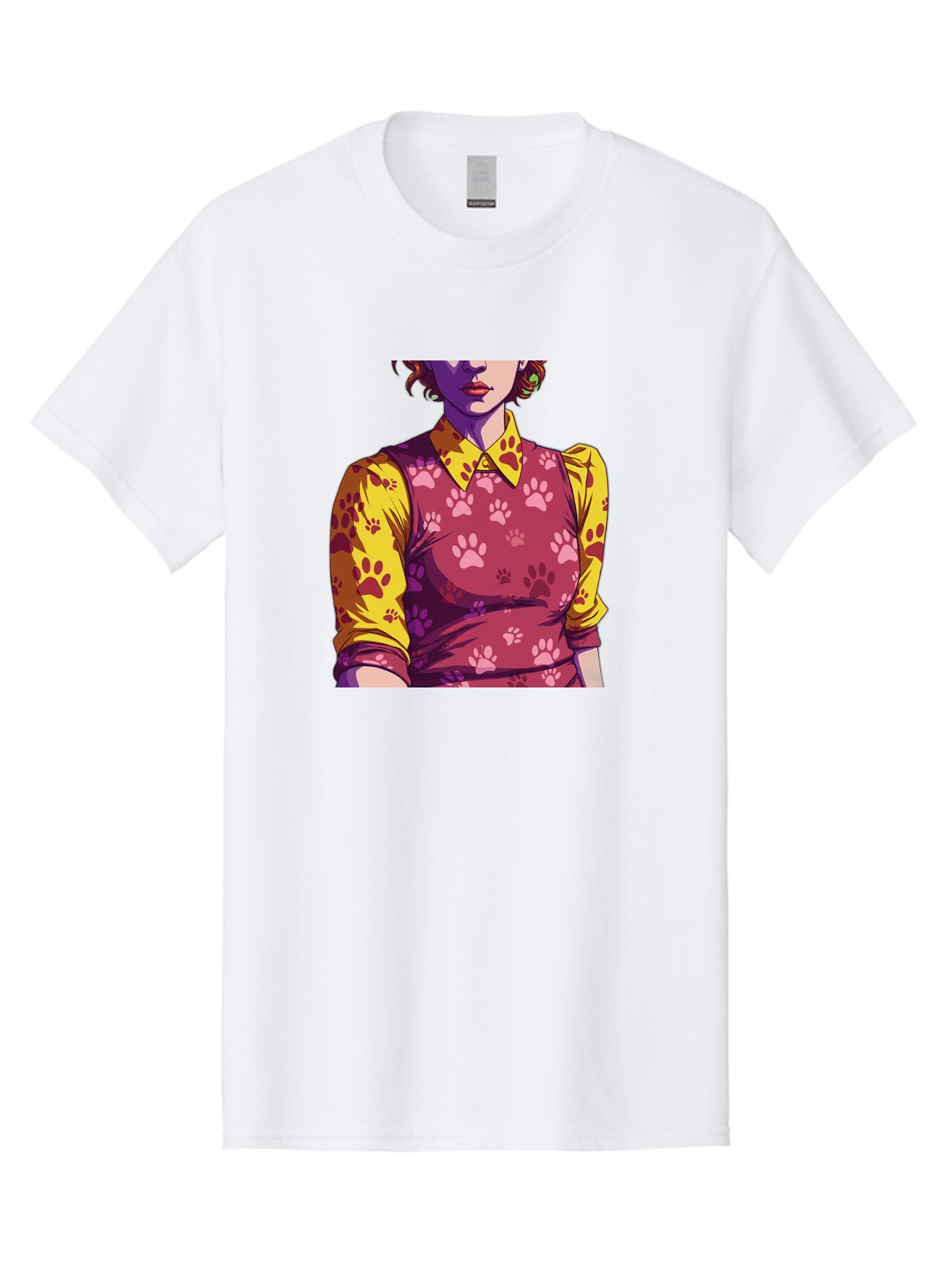 Woman-With-Paw-Print-Dress Men'S Graphic Tee, 100% Cotton, Comfortable Casual Summer Wear, Machine Washable, Vintage Camera, Old Camera, Antique Camera, Black Camera, Classic Photography, Photography Equipment, Nostalgic Device, Film Camera, Bai564