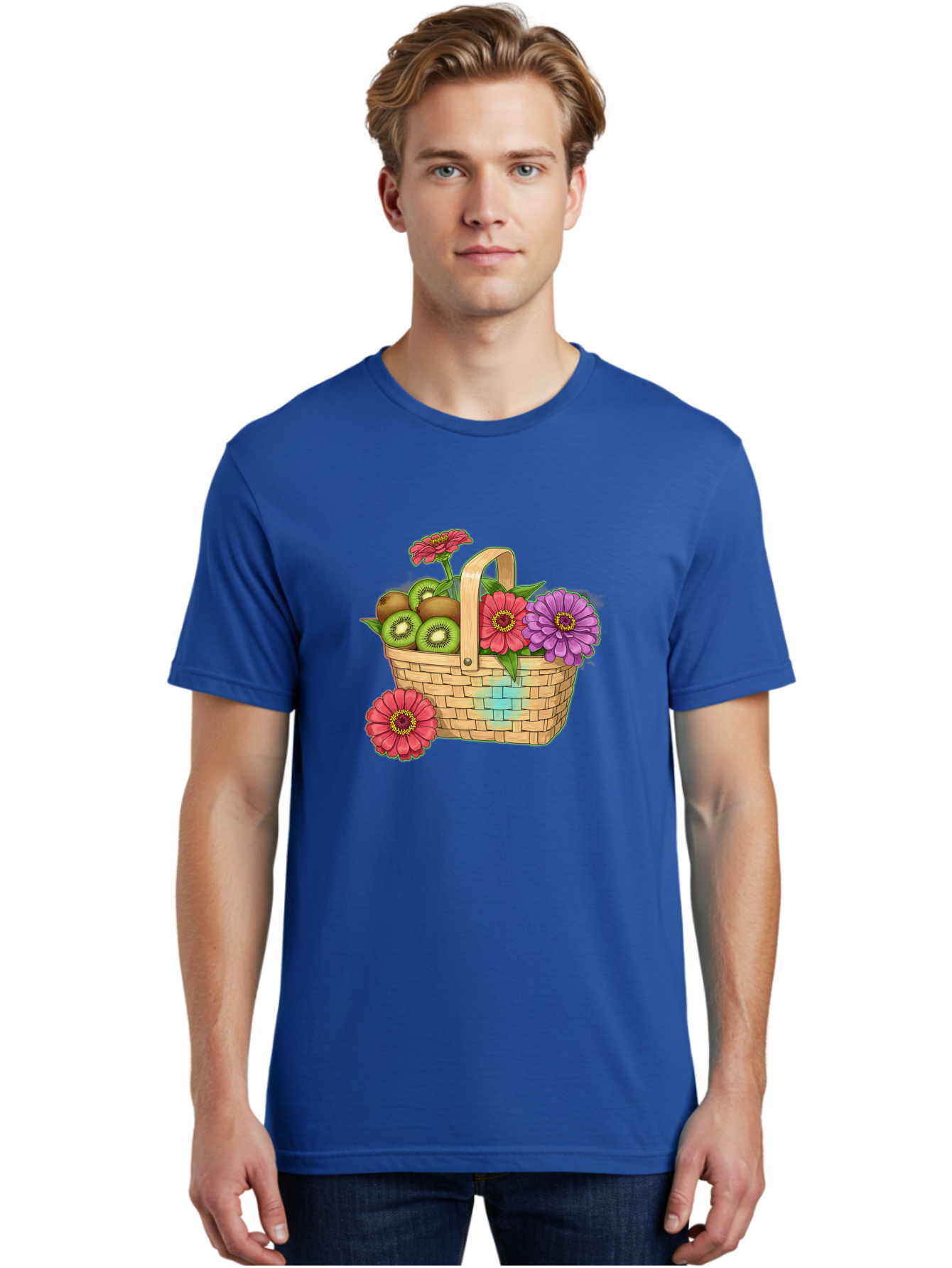 Basket-Of-Flowers-And-Kiwi-Fruits Men'S Graphic Tee, 100% Cotton, Comfortable Casual Summer Wear, Machine Washable, Vintage Camera, Old Camera, Antique Camera, Black Camera, Classic Photography, Photography Equipment, Nostalgic Device, Bai587