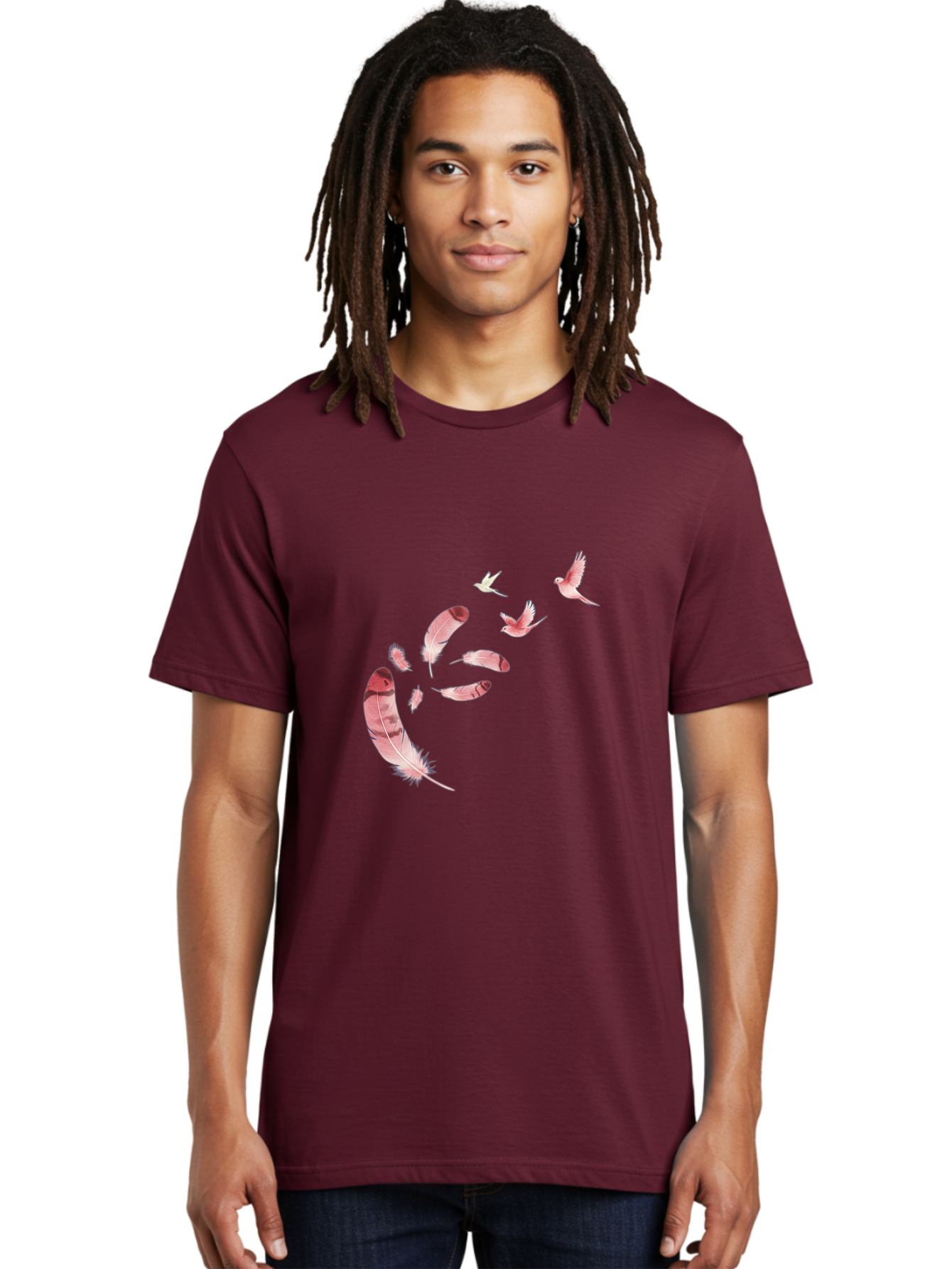 Birds-And-Feathers Men'S Graphic Tee, 100% Cotton, Comfortable Casual Summer Wear, Machine Washable, Vintage Camera, Old Camera, Antique Camera, Black Camera, Classic Photography, Photography Equipment, Nostalgic Device, Film Camera, Bai590
