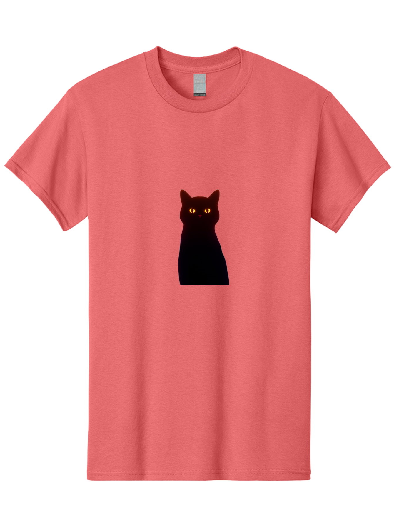 Black-Cat-With-Glowing-Eyes Men'S Graphic Tee, 100% Cotton, Comfortable Casual Summer Wear, Machine Washable, Vintage Camera, Old Camera, Antique Camera, Black Camera, Classic Photography, Photography Equipment, Nostalgic Device, Film Camera, Bai595