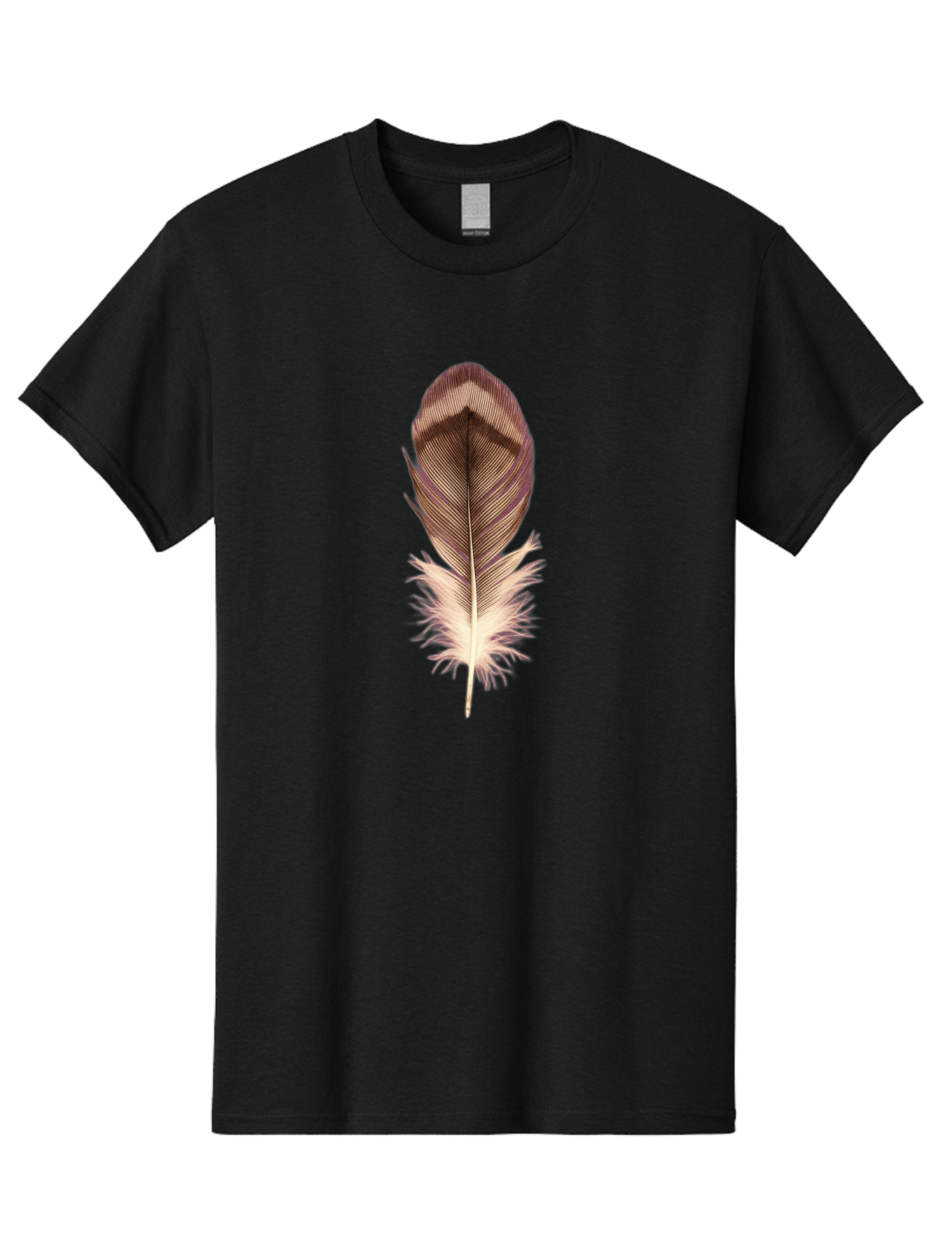 Brown-Feather-1 Men'S Graphic Tee, 100% Cotton, Comfortable Casual Summer Wear, Machine Washable, Vintage Camera, Old Camera, Antique Camera, Black Camera, Classic Photography, Photography Equipment, Nostalgic Device, Film Camera, Camera Art Bai603
