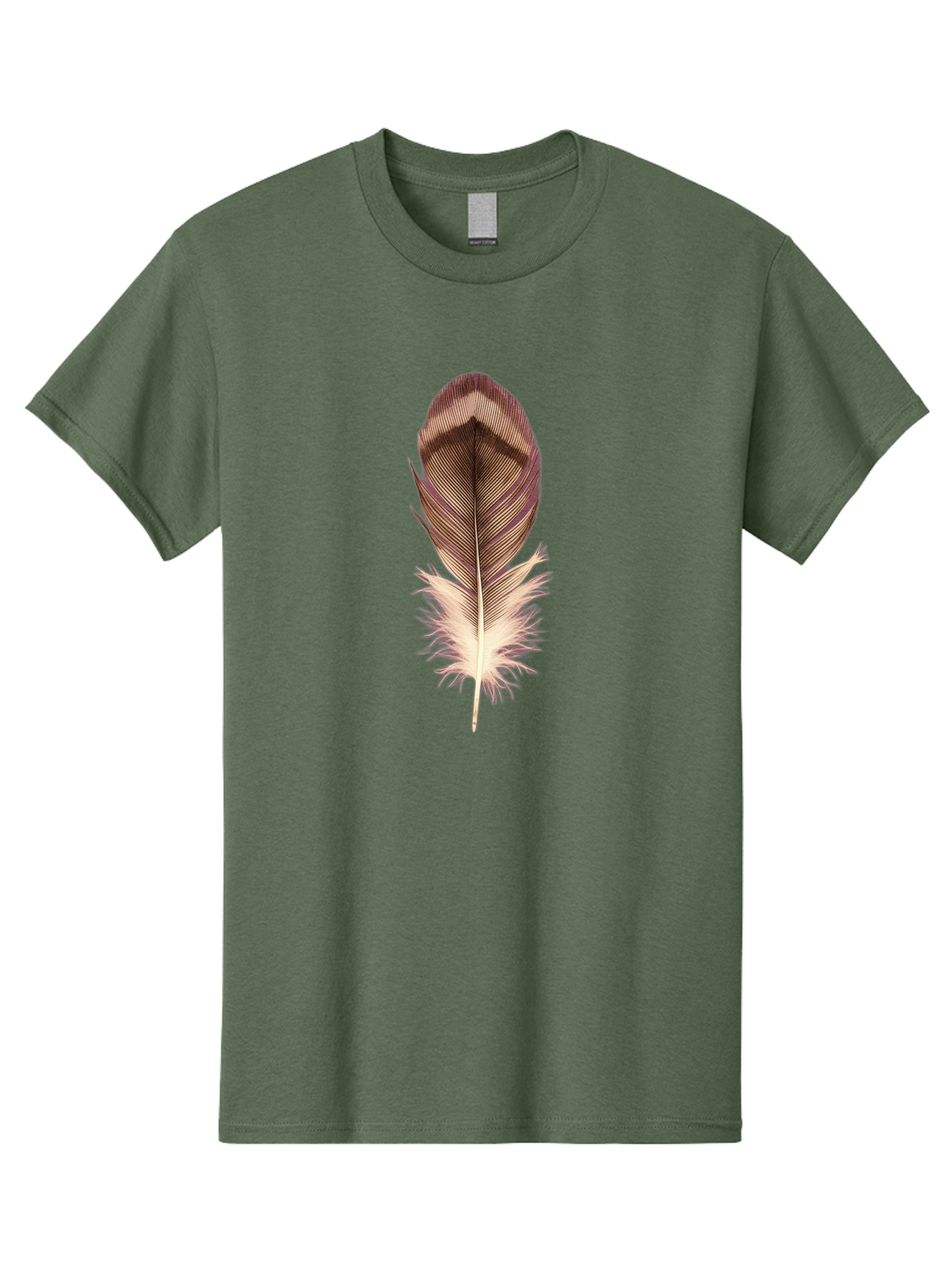 Brown-Feather-1 Men'S Graphic Tee, 100% Cotton, Comfortable Casual Summer Wear, Machine Washable, Vintage Camera, Old Camera, Antique Camera, Black Camera, Classic Photography, Photography Equipment, Nostalgic Device, Film Camera, Camera Art Bai603