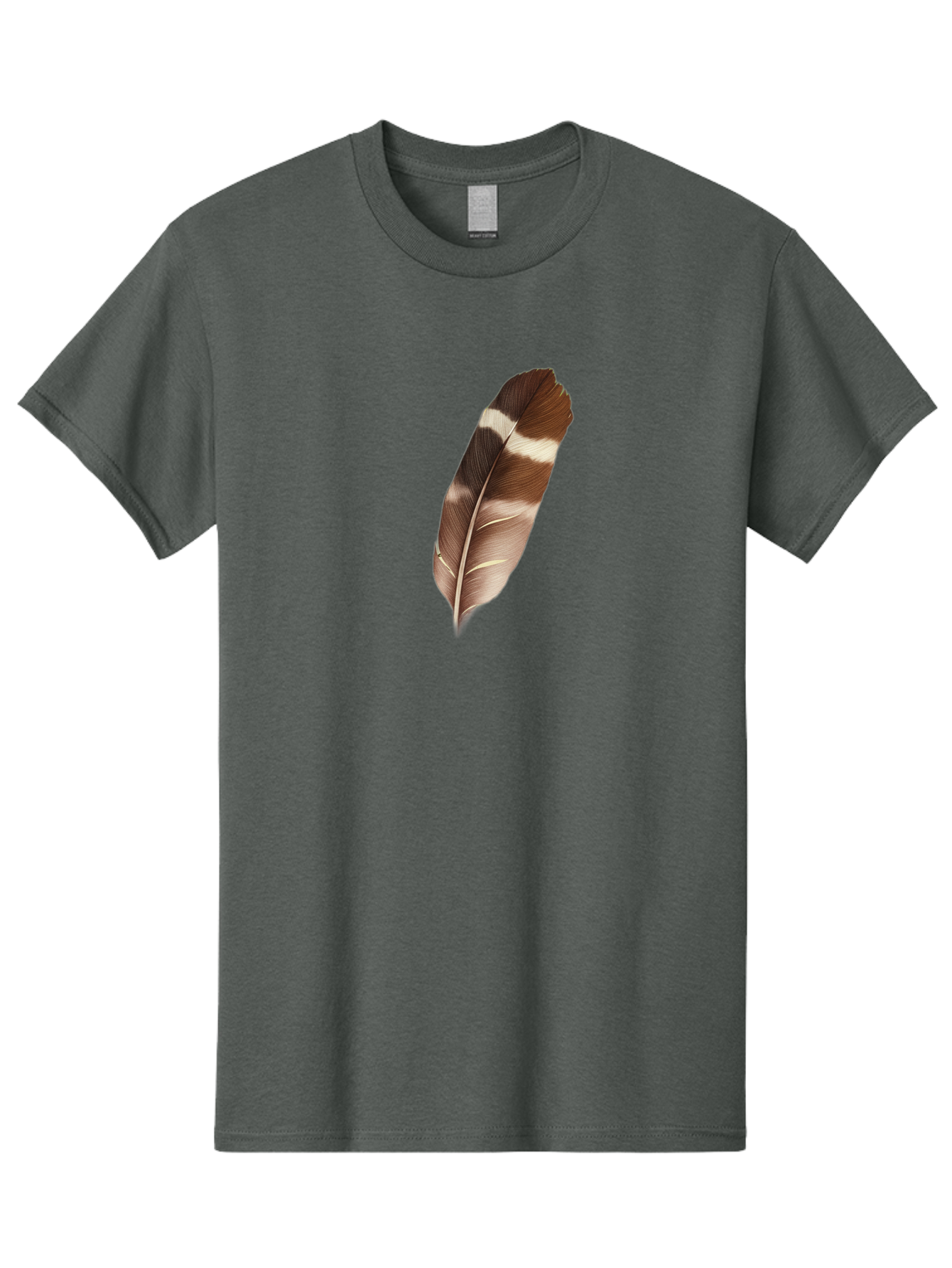 Brown-Feather-2 Men'S Graphic Tee, 100% Cotton, Comfortable Casual Summer Wear, Machine Washable, Vintage Camera, Old Camera, Antique Camera, Black Camera, Classic Photography, Photography Equipment, Nostalgic Device, Film Camera, Camera Art Bai604