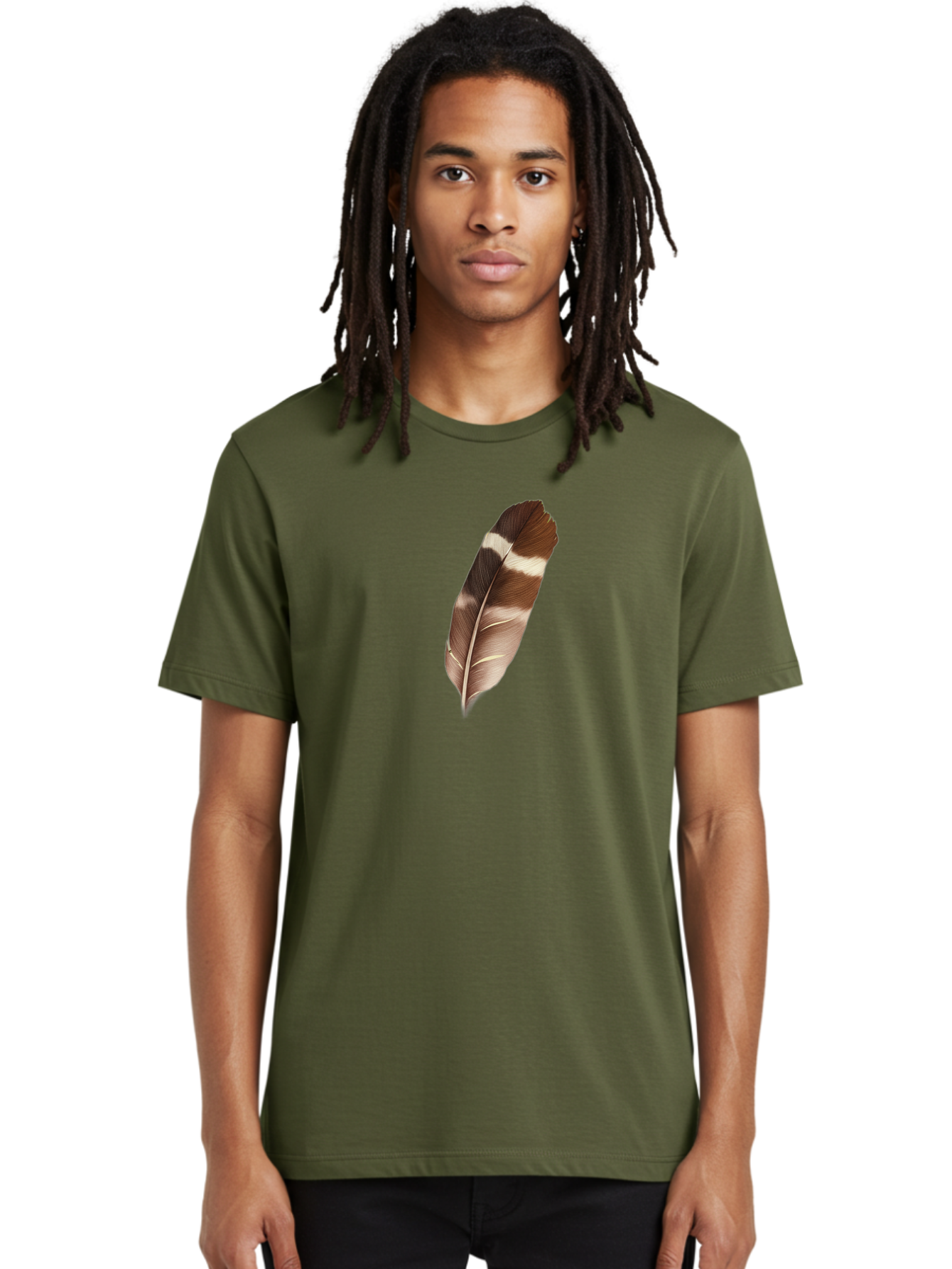 Brown-Feather-2 Men'S Graphic Tee, 100% Cotton, Comfortable Casual Summer Wear, Machine Washable, Vintage Camera, Old Camera, Antique Camera, Black Camera, Classic Photography, Photography Equipment, Nostalgic Device, Film Camera, Camera Art Bai604