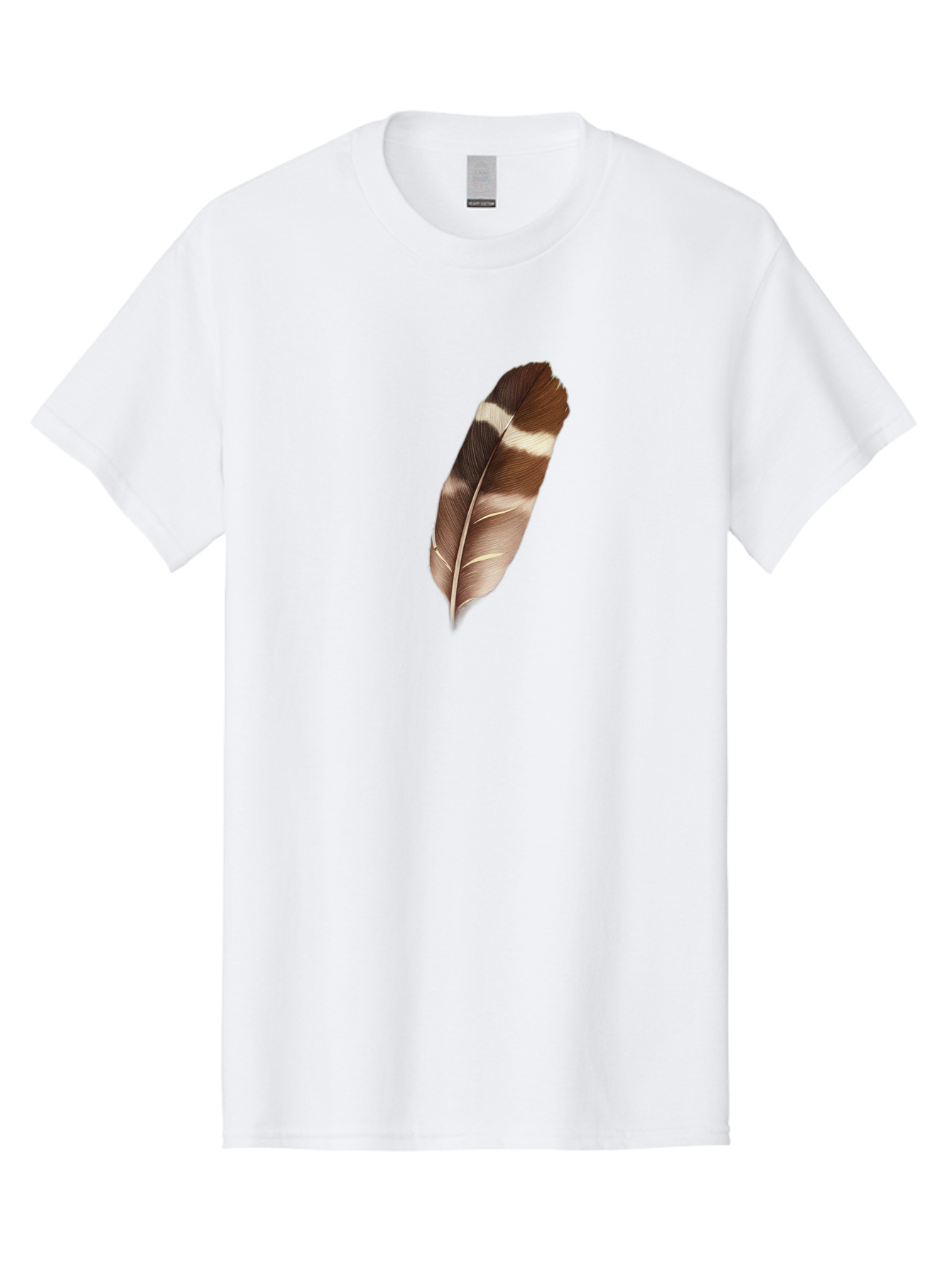 Brown-Feather-2 Men'S Graphic Tee, 100% Cotton, Comfortable Casual Summer Wear, Machine Washable, Vintage Camera, Old Camera, Antique Camera, Black Camera, Classic Photography, Photography Equipment, Nostalgic Device, Film Camera, Camera Art Bai604