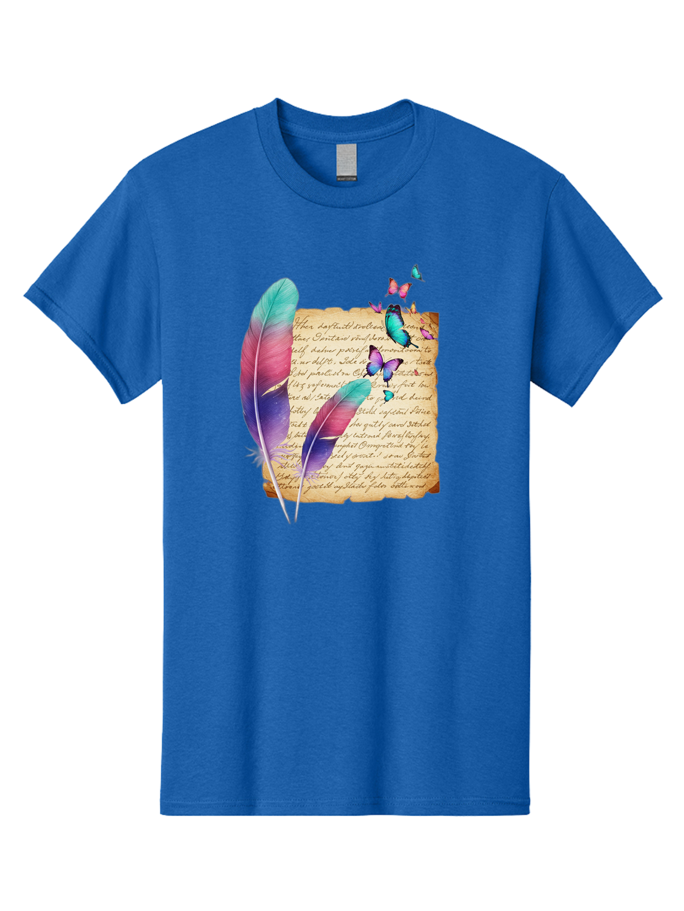 Butterflies-Quill Men'S Graphic Tee, 100% Cotton, Comfortable Casual Summer Wear, Machine Washable, Vintage Camera, Old Camera, Antique Camera, Black Camera, Classic Photography, Photography Equipment, Nostalgic Device, Film Camera, Camera Art Bai607