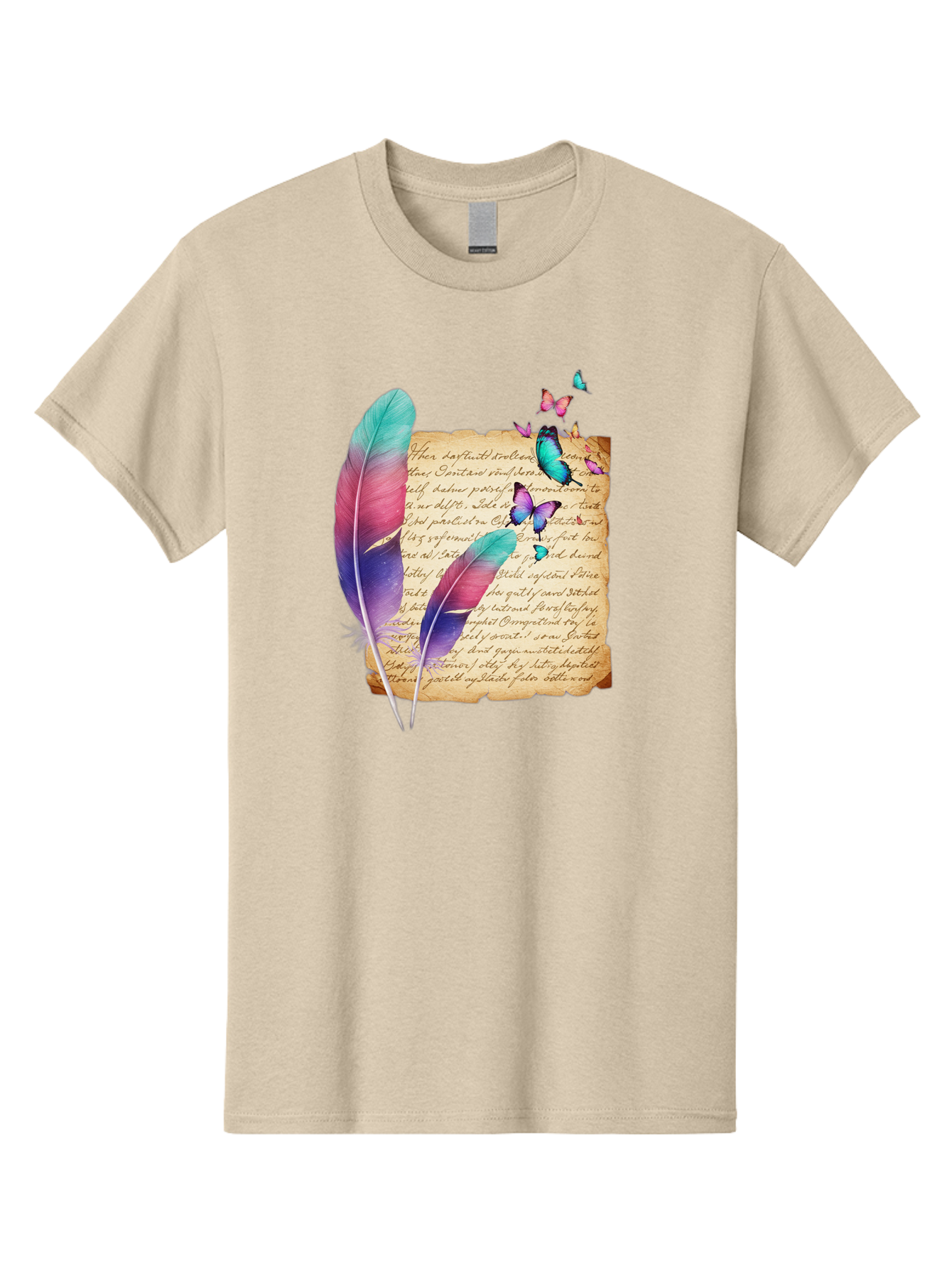 Butterflies-Quill Men'S Graphic Tee, 100% Cotton, Comfortable Casual Summer Wear, Machine Washable, Vintage Camera, Old Camera, Antique Camera, Black Camera, Classic Photography, Photography Equipment, Nostalgic Device, Film Camera, Camera Art Bai607