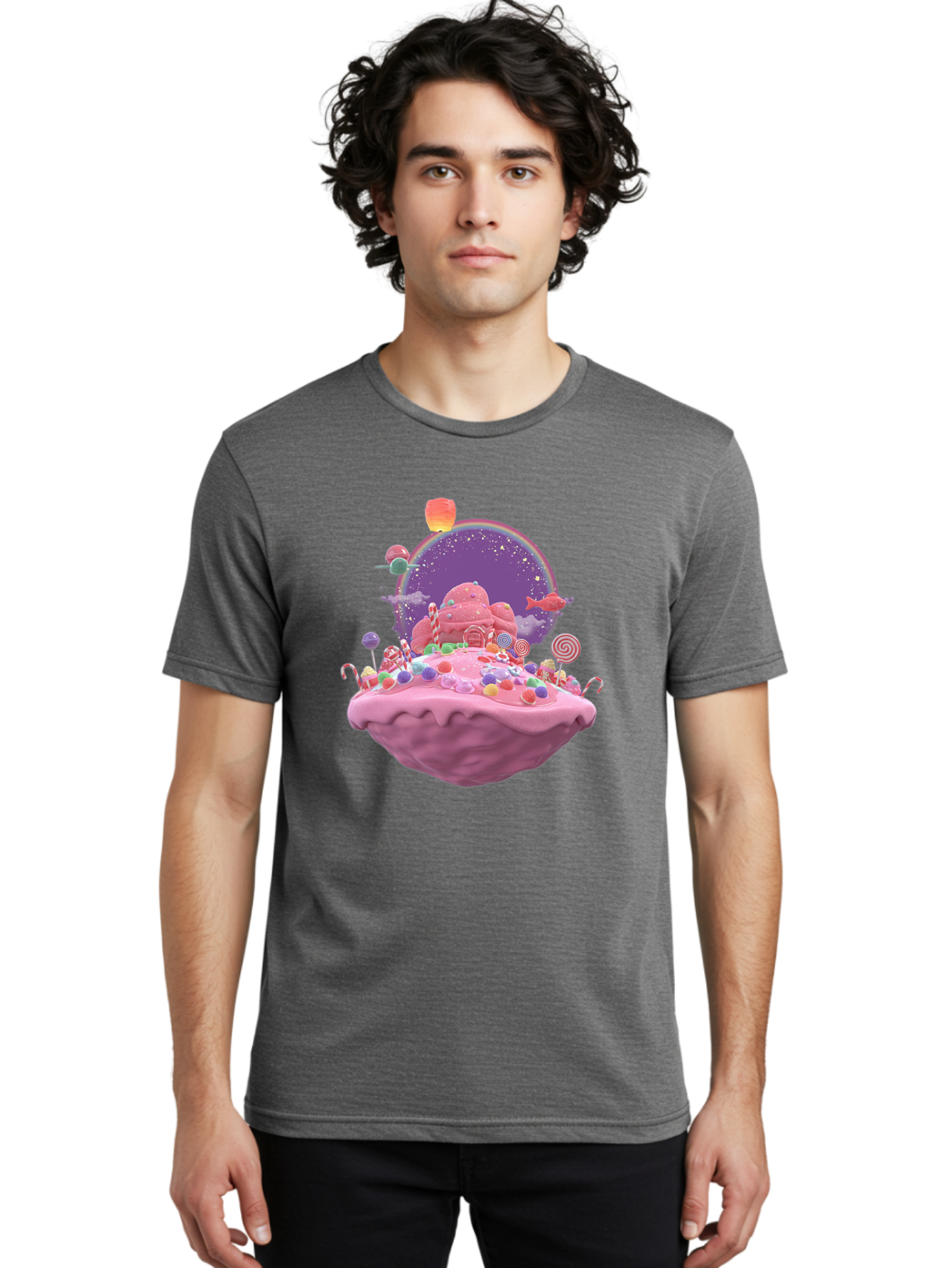 Candyland-Dessert Men'S Graphic Tee, 100% Cotton, Comfortable Casual Summer Wear, Machine Washable, Vintage Camera, Old Camera, Antique Camera, Black Camera, Classic Photography, Photography Equipment, Nostalgic Device, Film Camera, Camera Art Bai611
