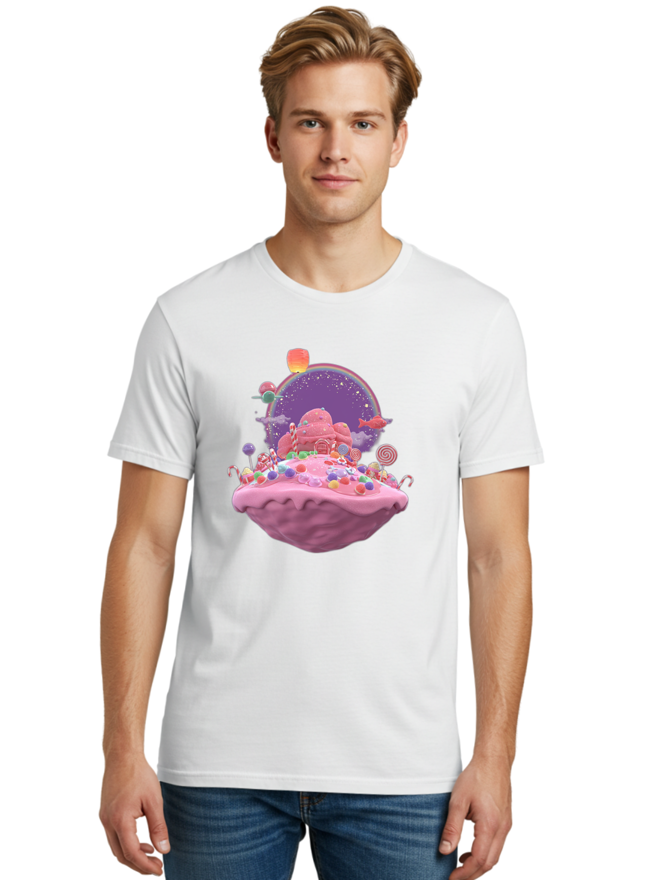 Candyland-Dessert Men'S Graphic Tee, 100% Cotton, Comfortable Casual Summer Wear, Machine Washable, Vintage Camera, Old Camera, Antique Camera, Black Camera, Classic Photography, Photography Equipment, Nostalgic Device, Film Camera, Camera Art Bai611