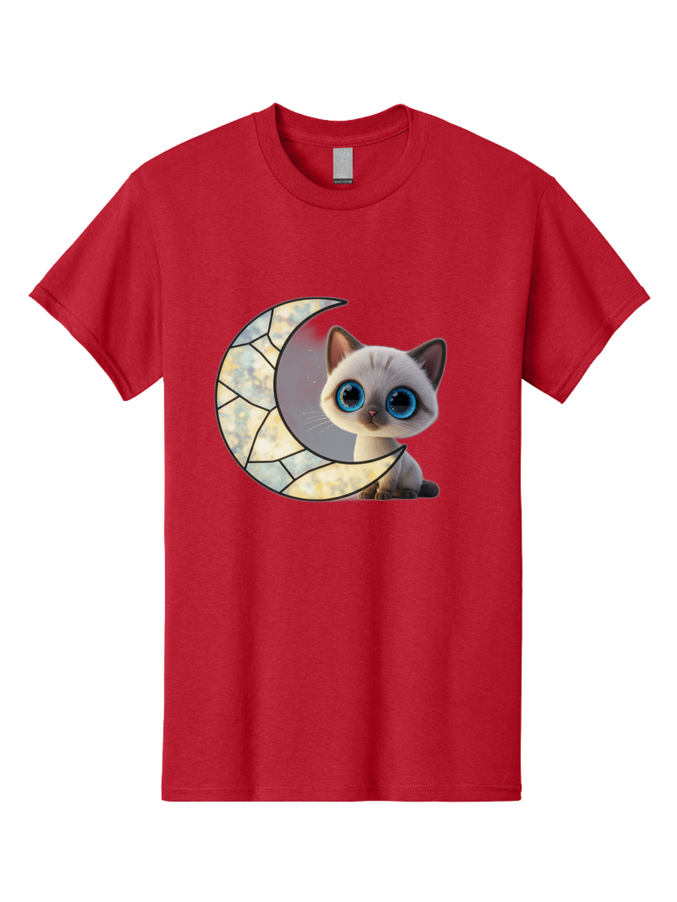 Cat-And-Crescent-Moon-1 Men'S Graphic Tee, 100% Cotton, Comfortable Casual Summer Wear, Machine Washable, Vintage Camera, Old Camera, Antique Camera, Black Camera, Classic Photography, Photography Equipment, Nostalgic Device, Film Camera, Bai619