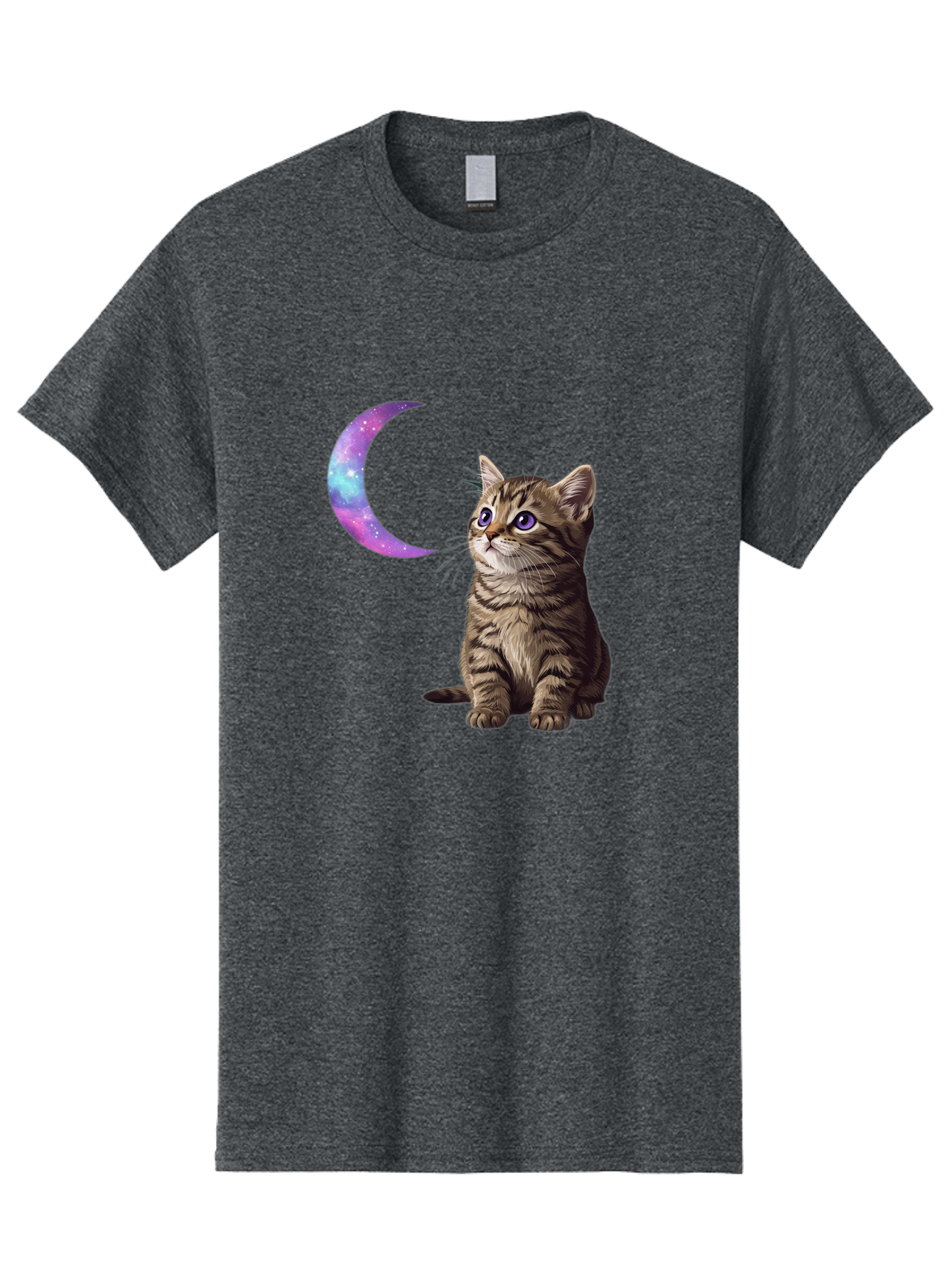 Cat-And-Crescent-Moon-3 Men'S Graphic Tee, 100% Cotton, Comfortable Casual Summer Wear, Machine Washable, Vintage Camera, Old Camera, Antique Camera, Black Camera, Classic Photography, Photography Equipment, Nostalgic Device, Film Camera, Bai621